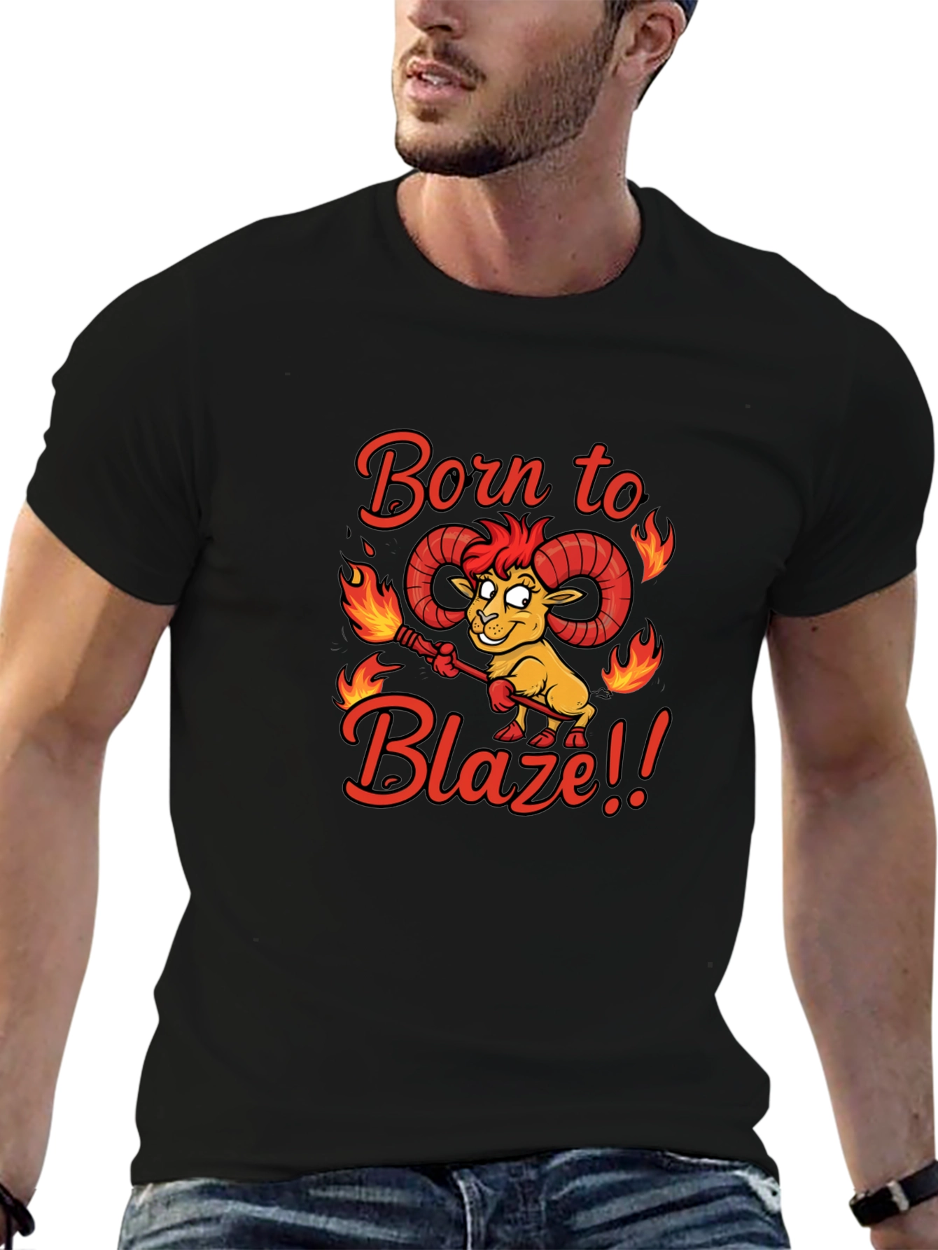 Born to Blaze Funny Graphic T-Shirt