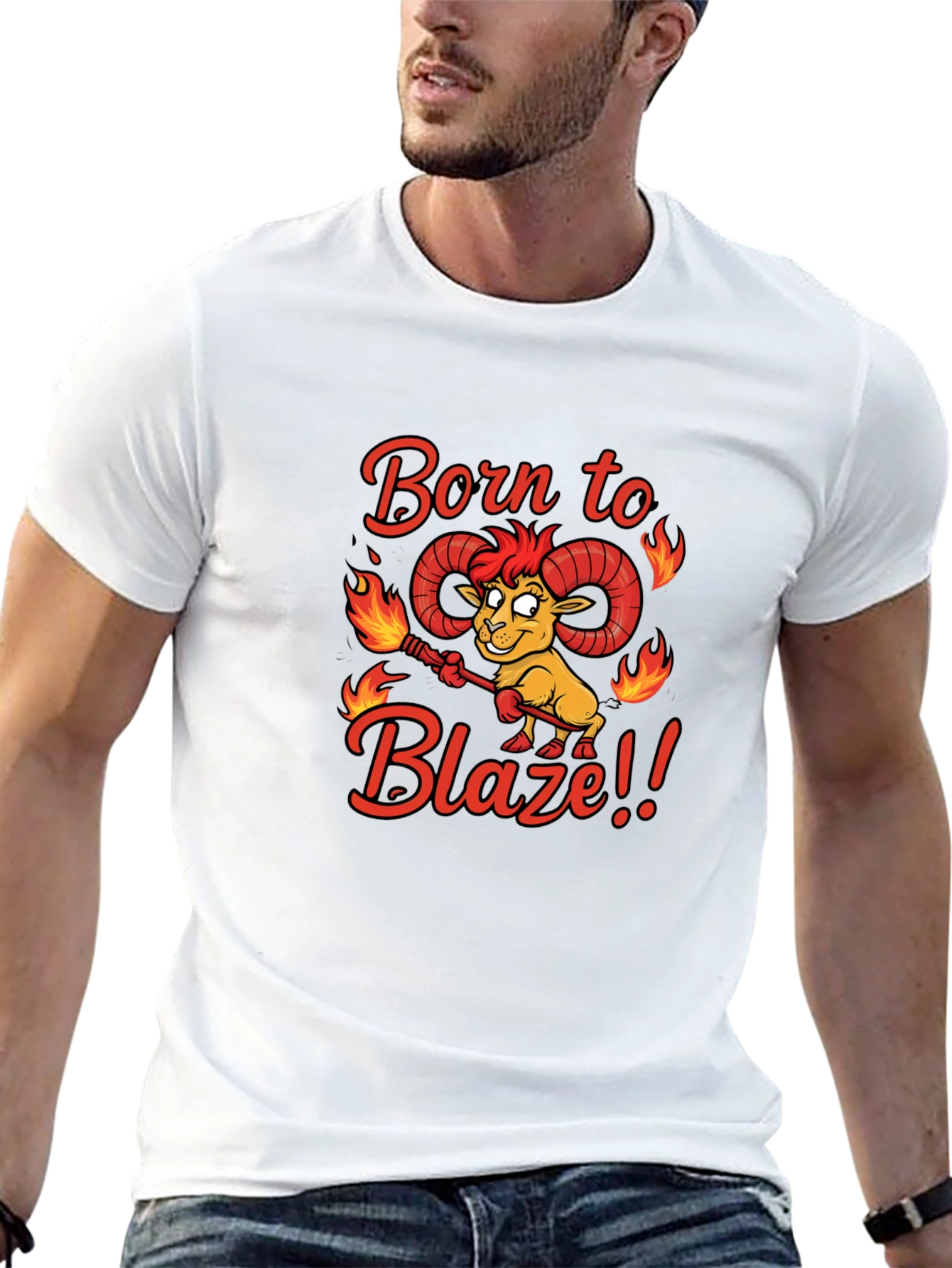 Born to Blaze Funny Graphic T-Shirt