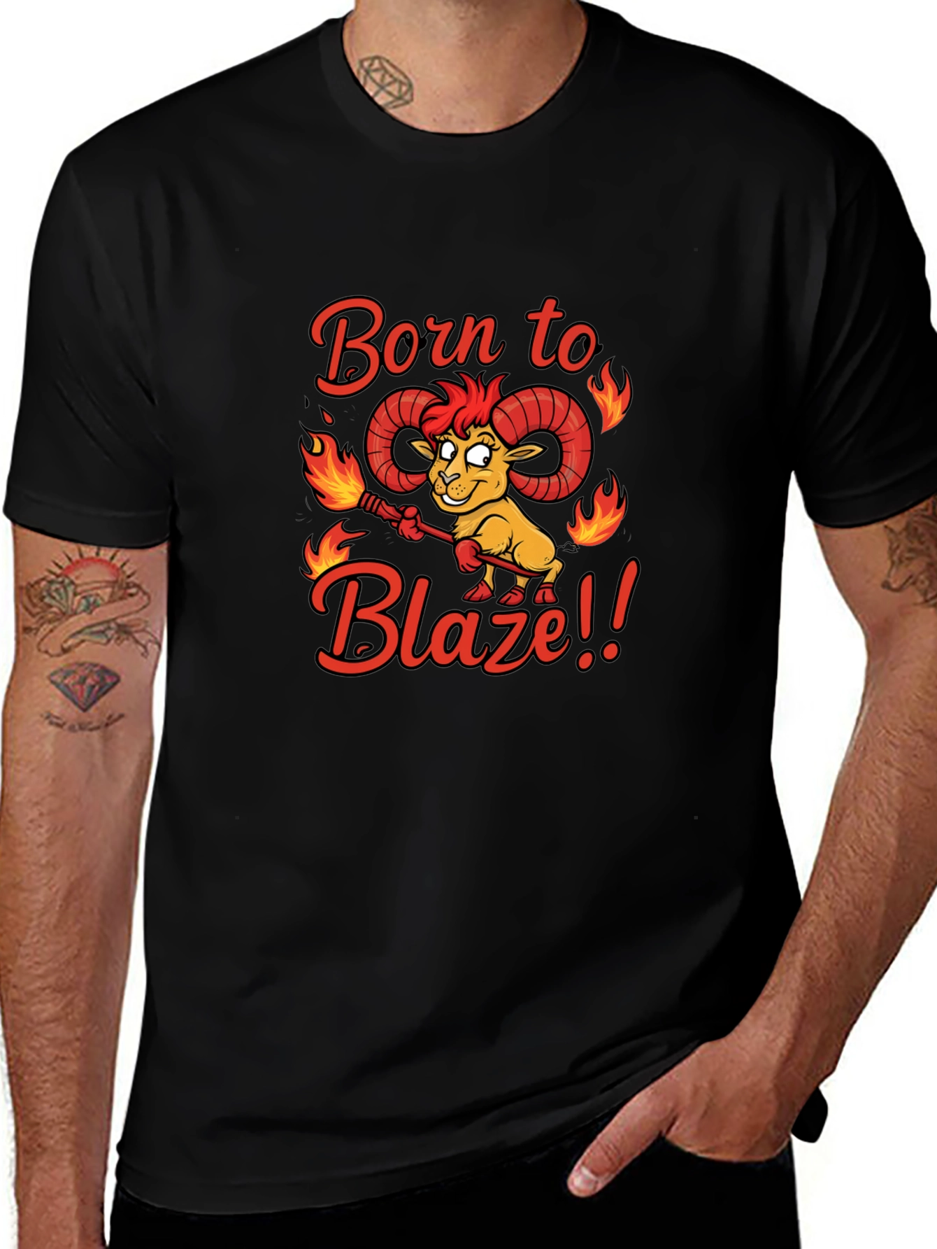 Born to Blaze Funny Graphic T-Shirt