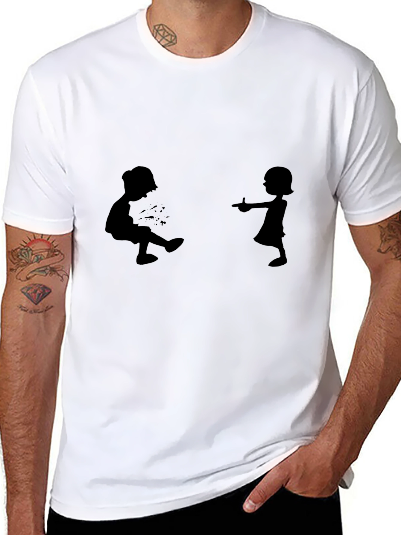 Silhouette Fun Black T-Shirt