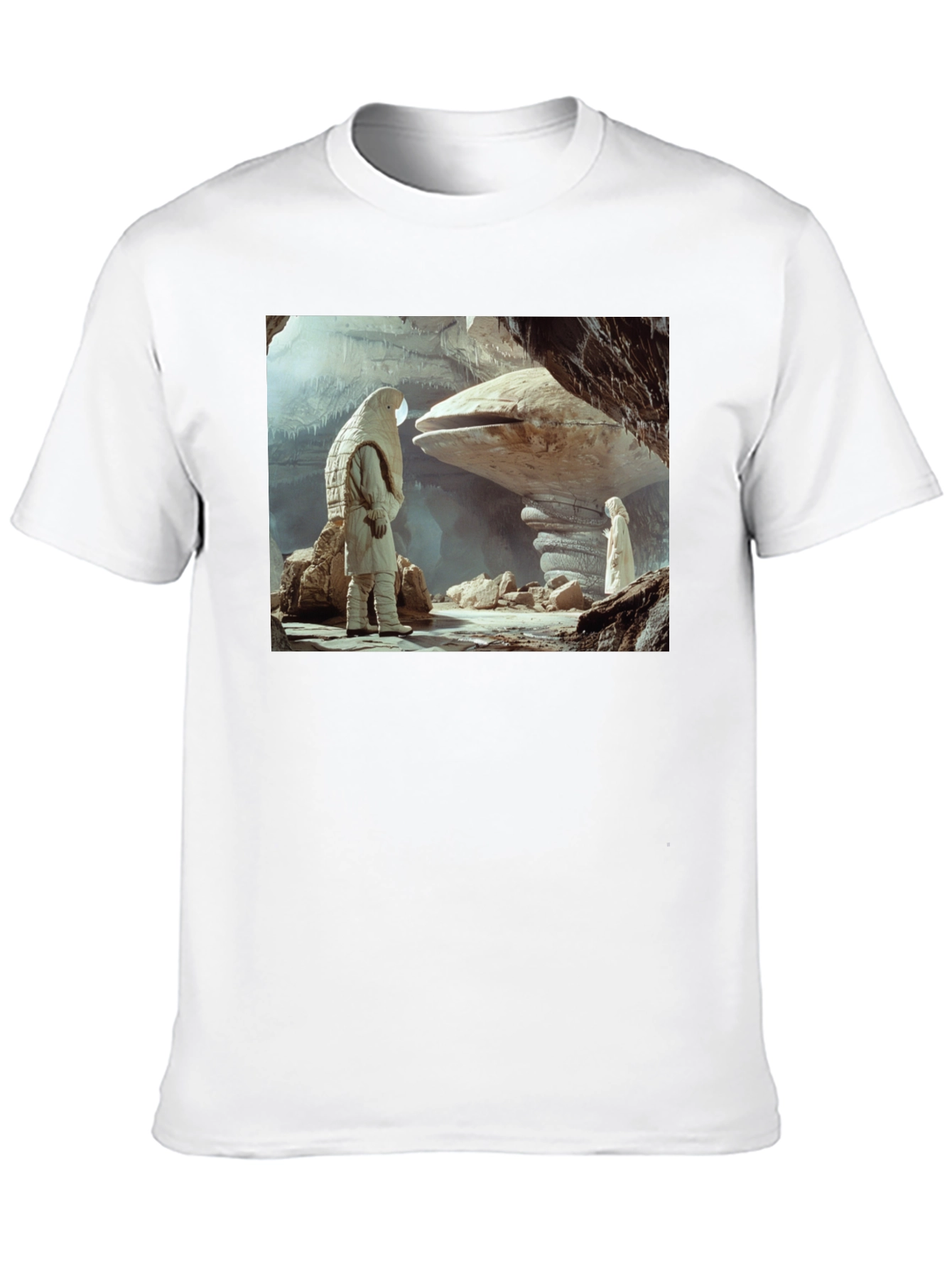 Sci-Fi Cave Dweller T-Shirt - Unique Design