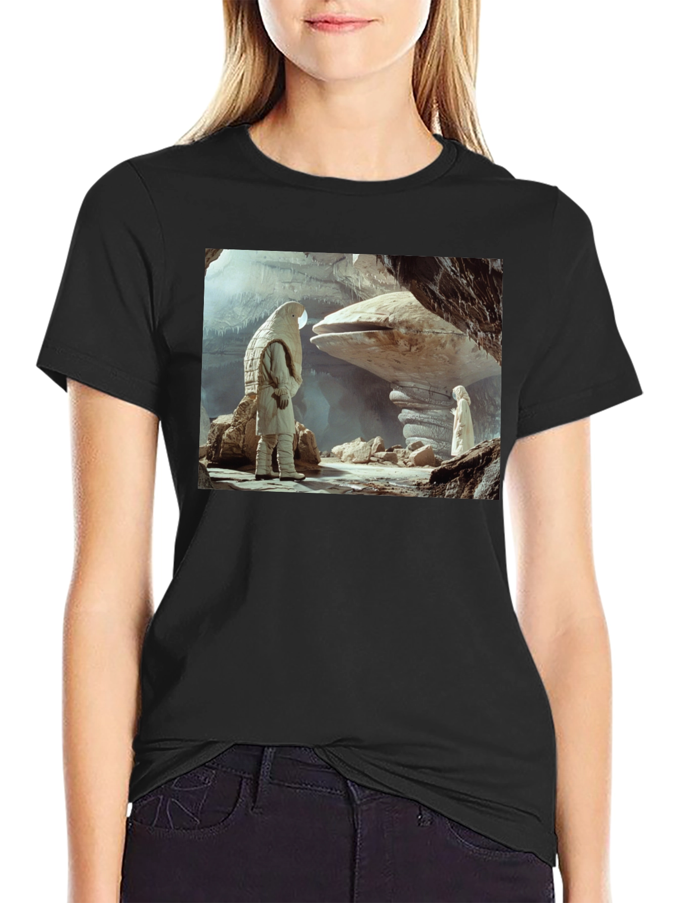 Sci-Fi Cave Dweller T-Shirt - Unique Design
