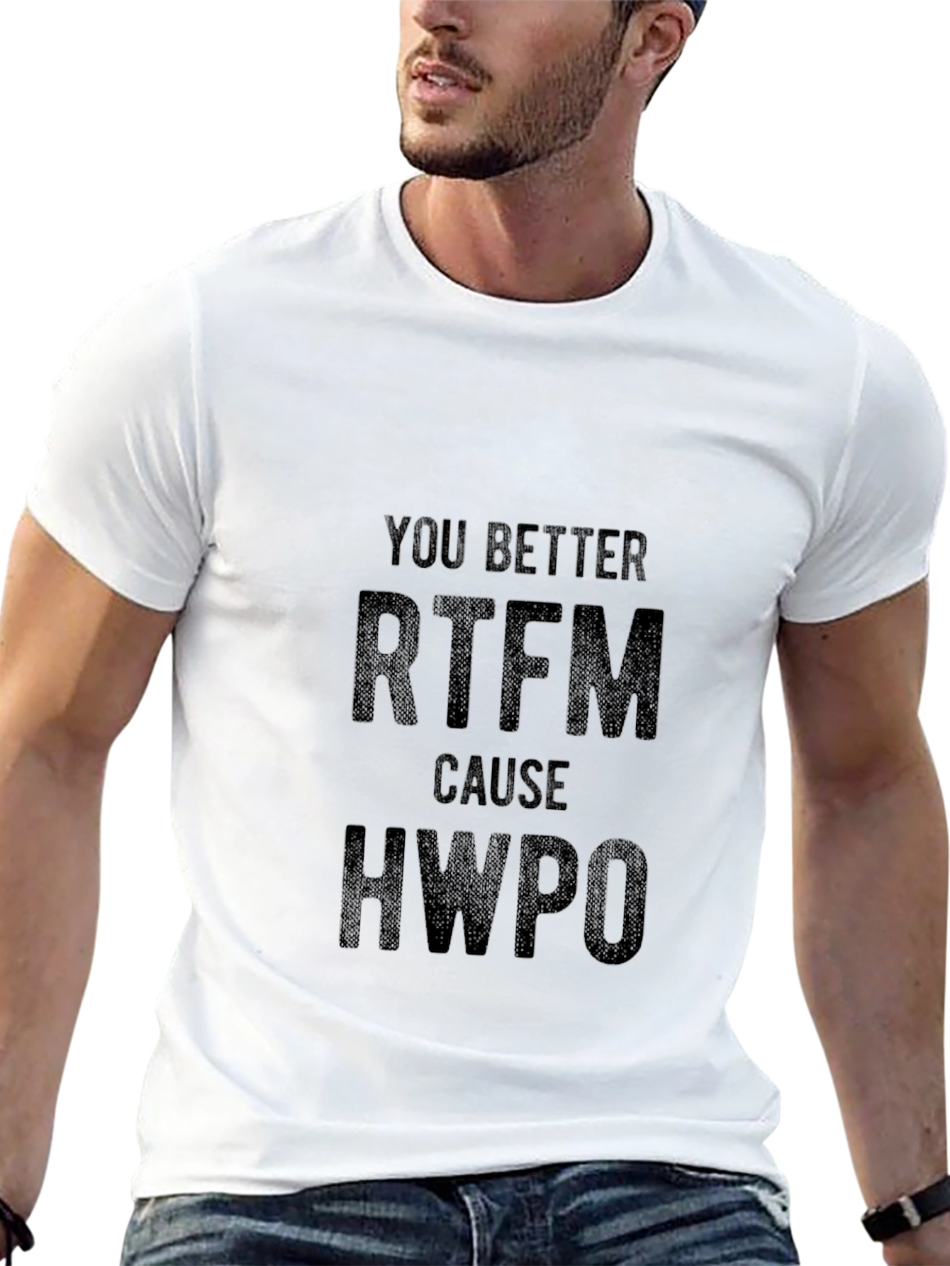 RTFM T-Shirt - Funny Sarcastic Black Tee