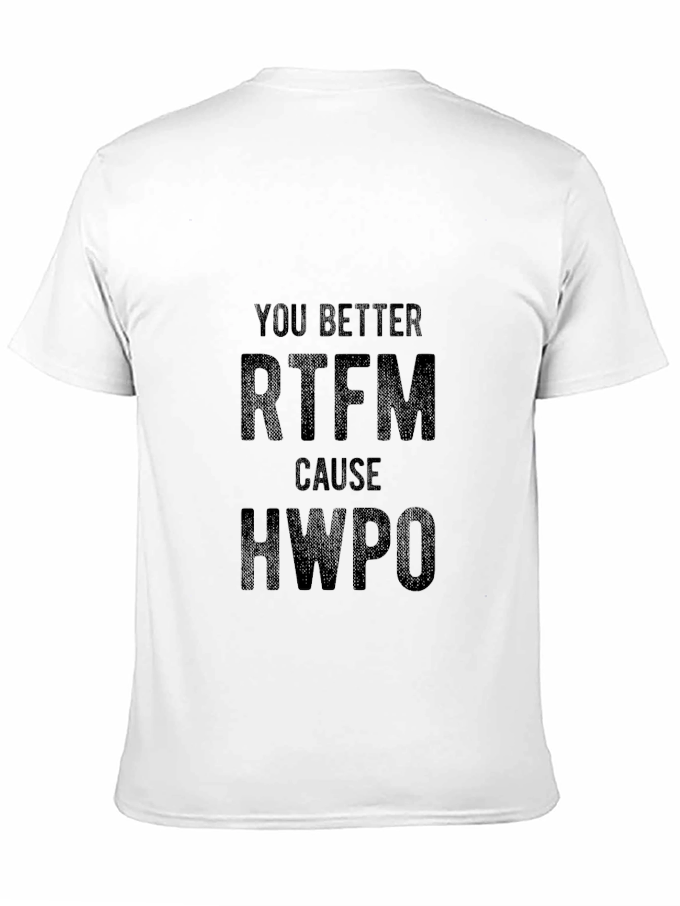 RTFM T-Shirt - Funny Sarcastic Black Tee