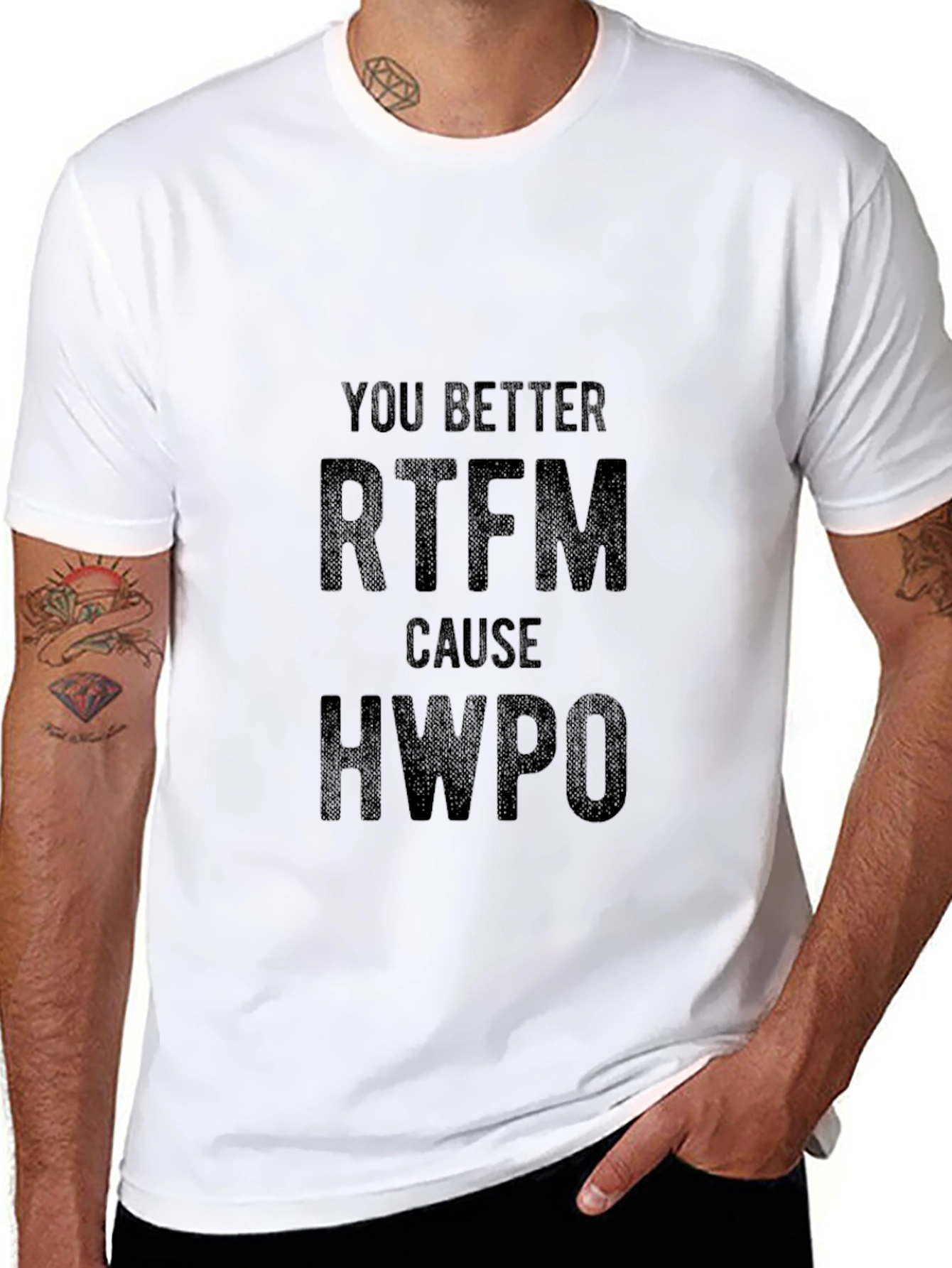 RTFM T-Shirt - Funny Sarcastic Black Tee
