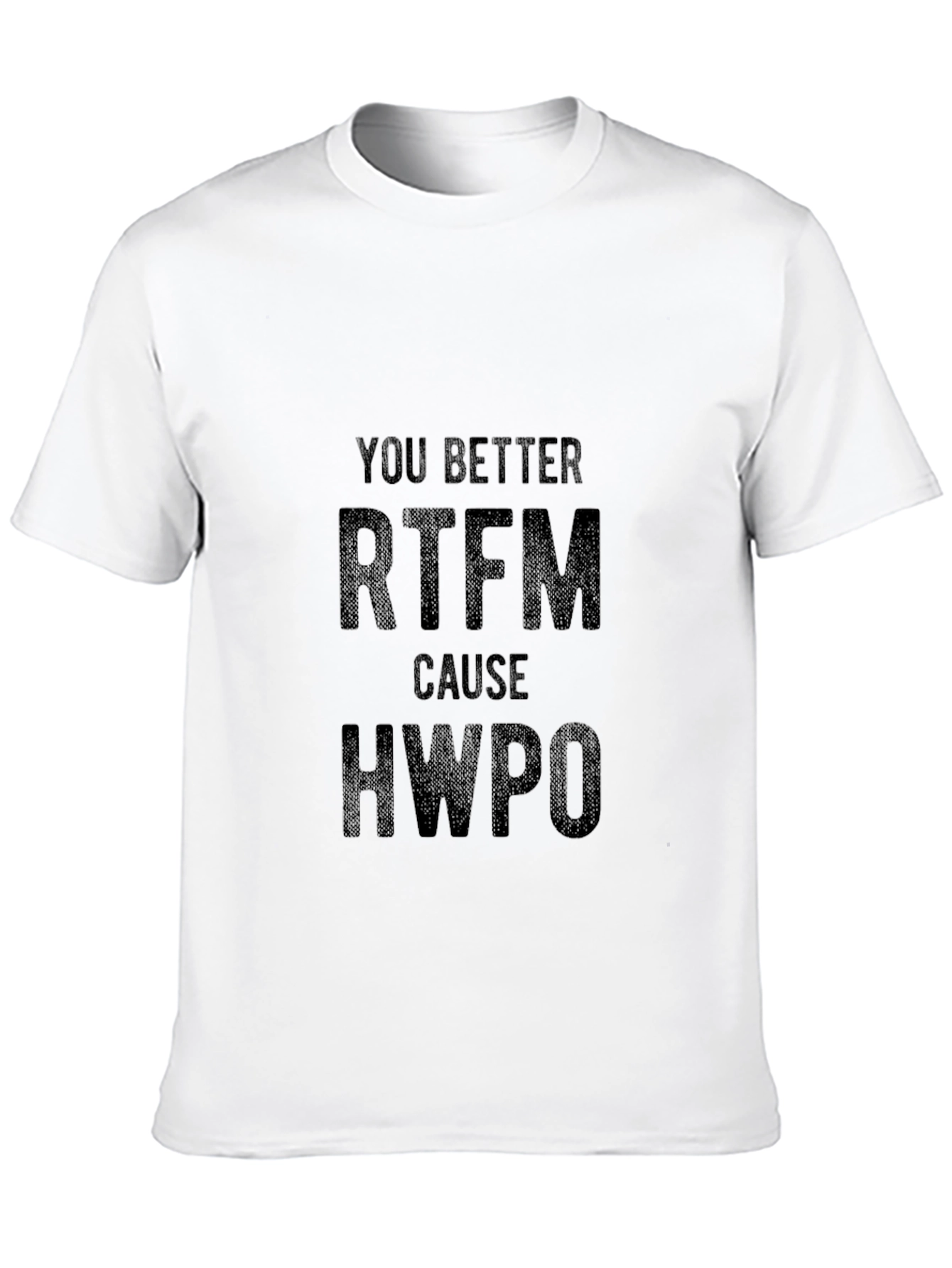 RTFM T-Shirt - Funny Sarcastic Black Tee