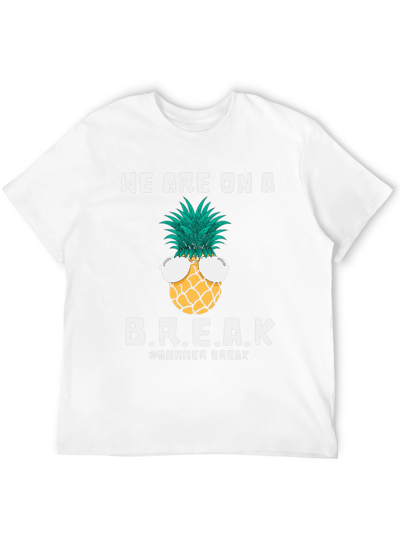 Summer Break Pineapple Graphic T-Shirt