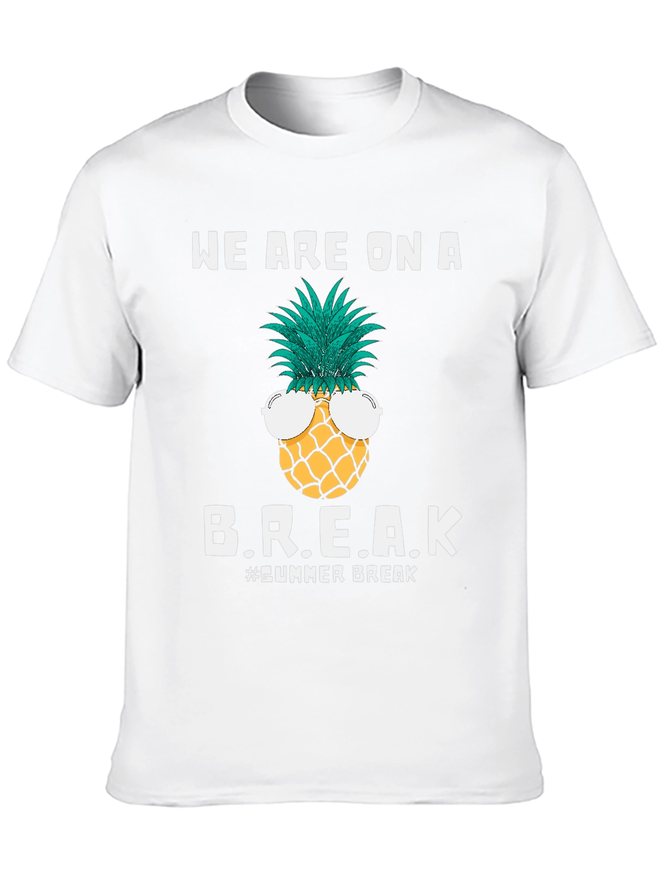 Summer Break Pineapple Graphic T-Shirt