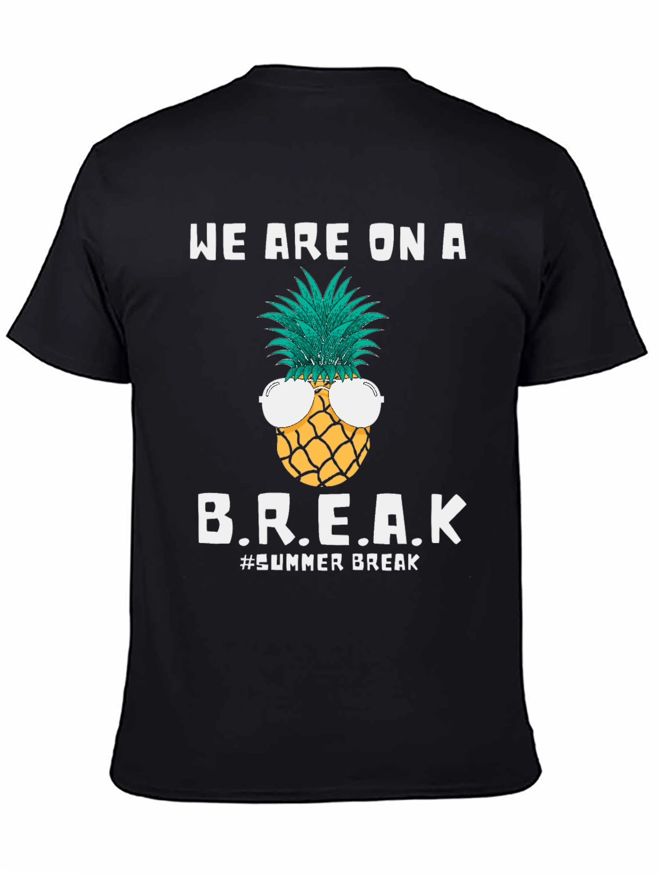 Summer Break Pineapple Graphic T-Shirt