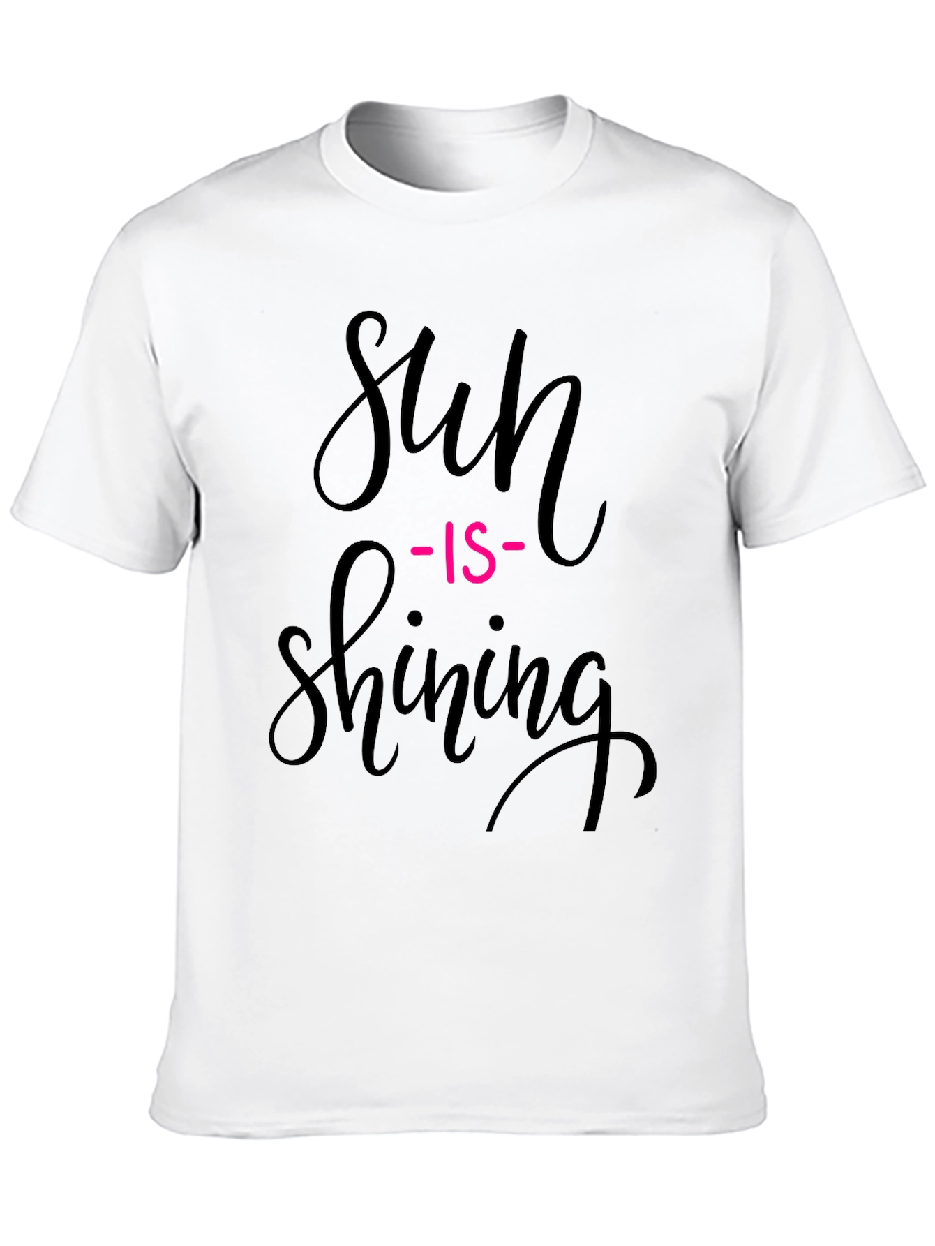Sun Is Shining Graphic Tee - Black Casual T-Shirt