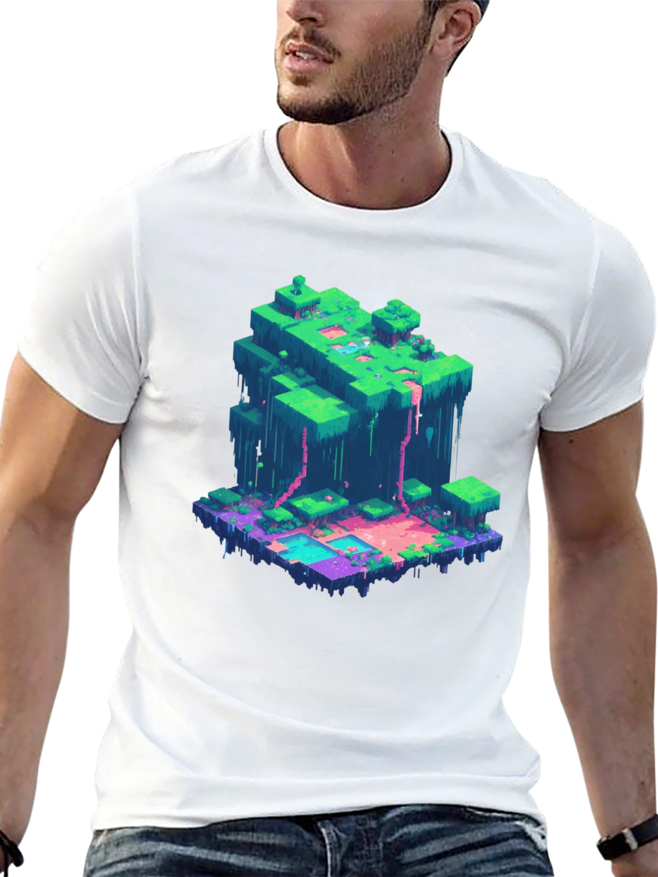 Minecraft Inspired Pixel Art T-Shirt