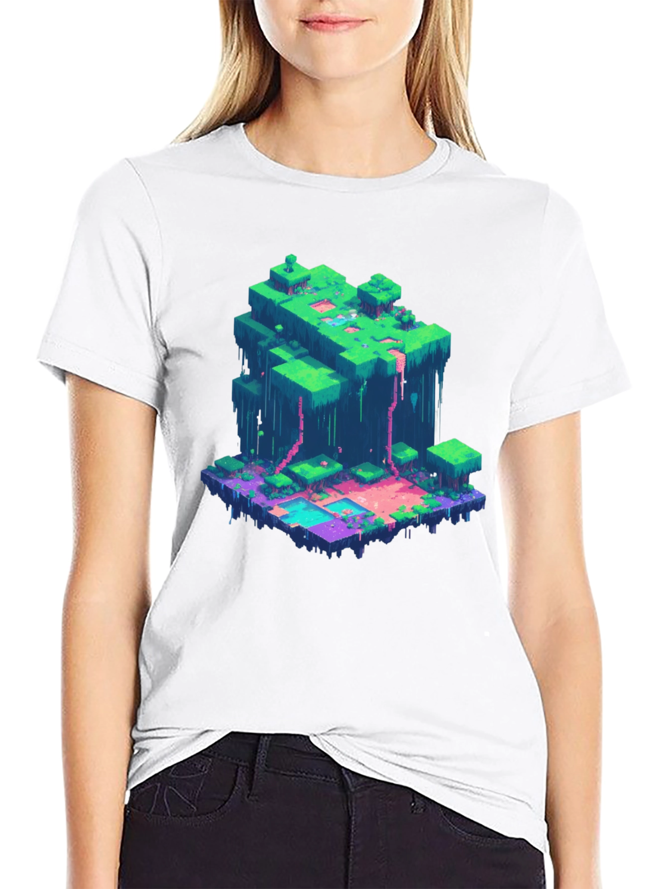 Minecraft Inspired Pixel Art T-Shirt