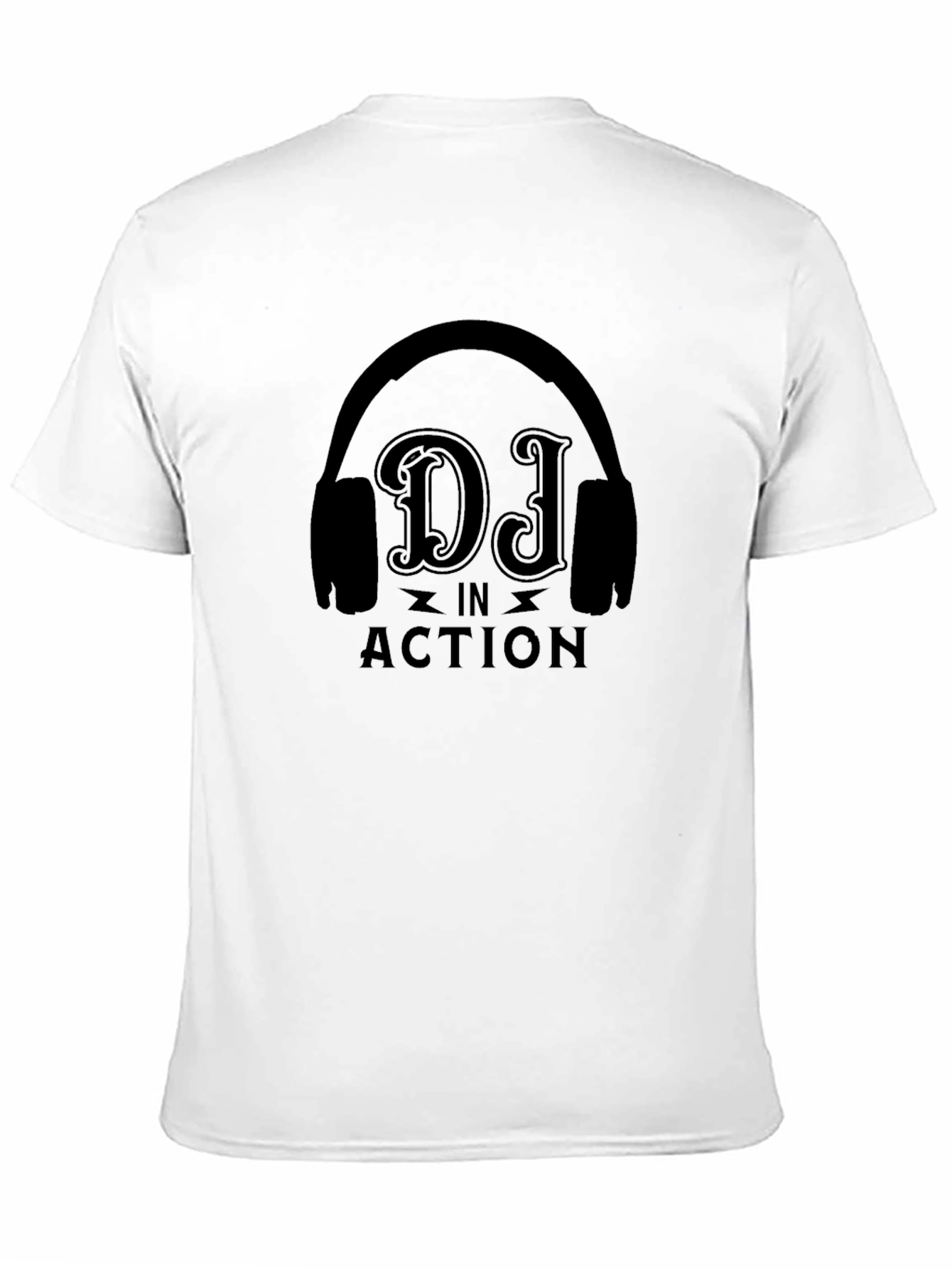 DJ in Action Black T-Shirt