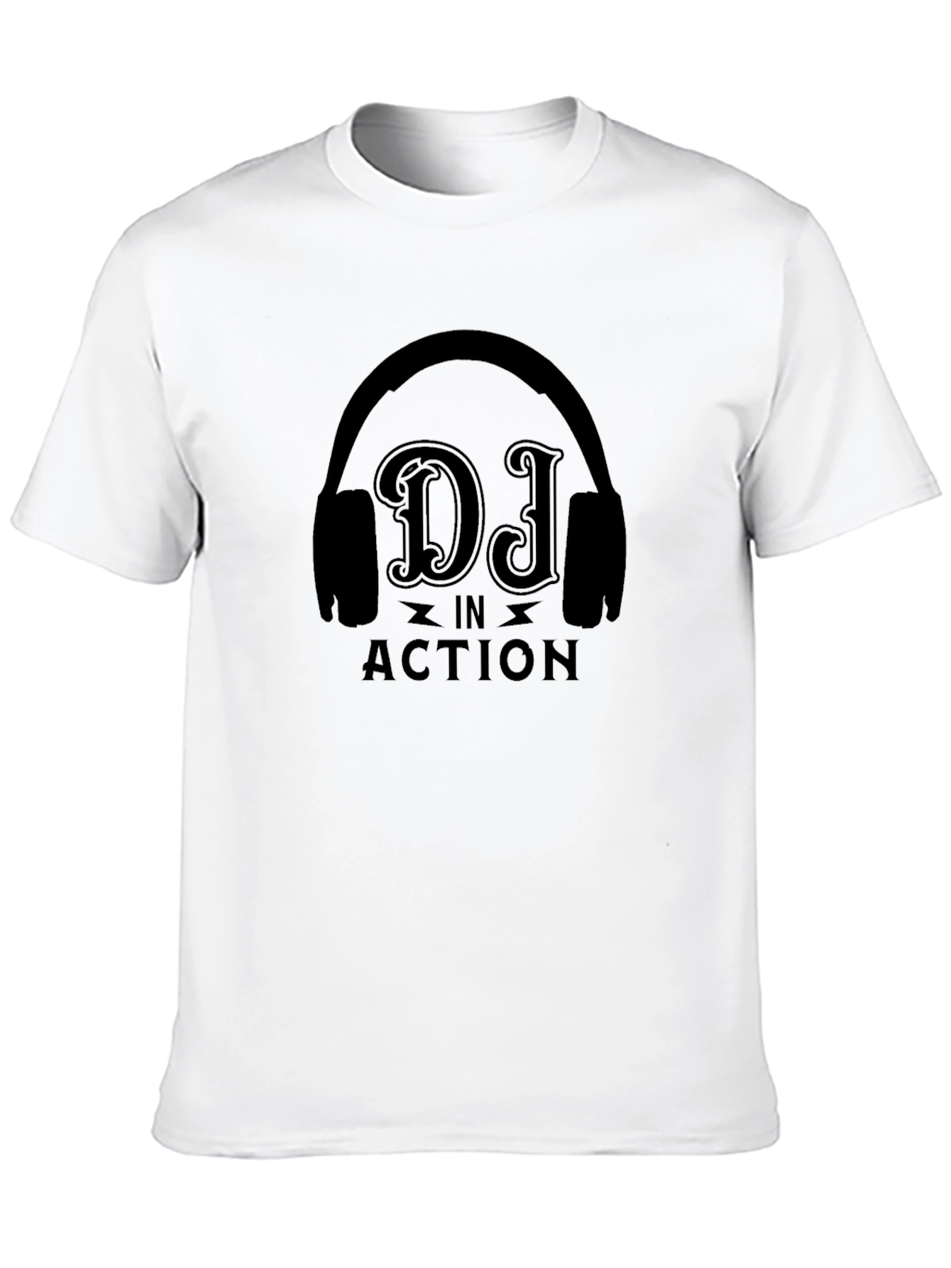 DJ in Action Black T-Shirt