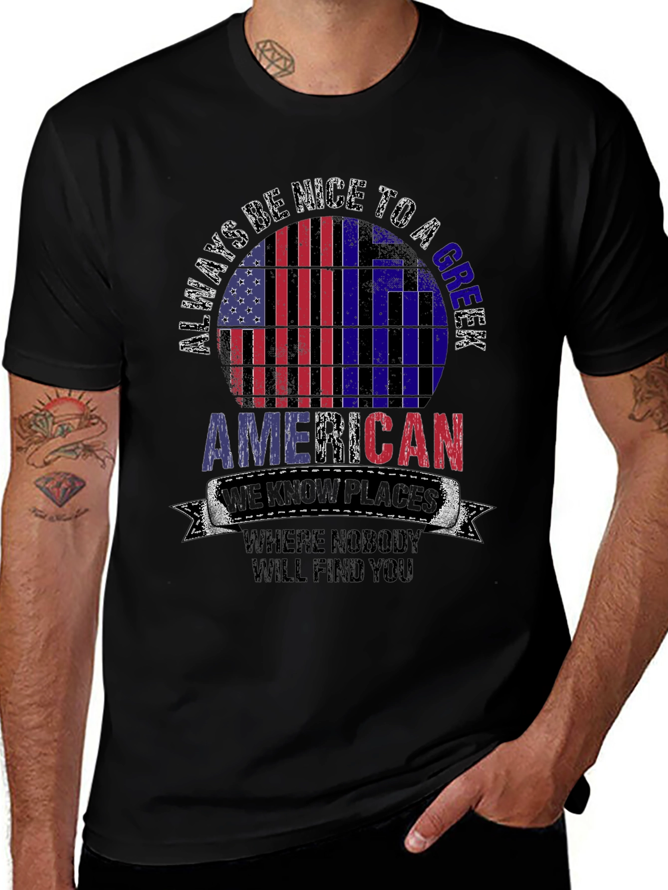Always Be Nice to a Greek American T-Shirt