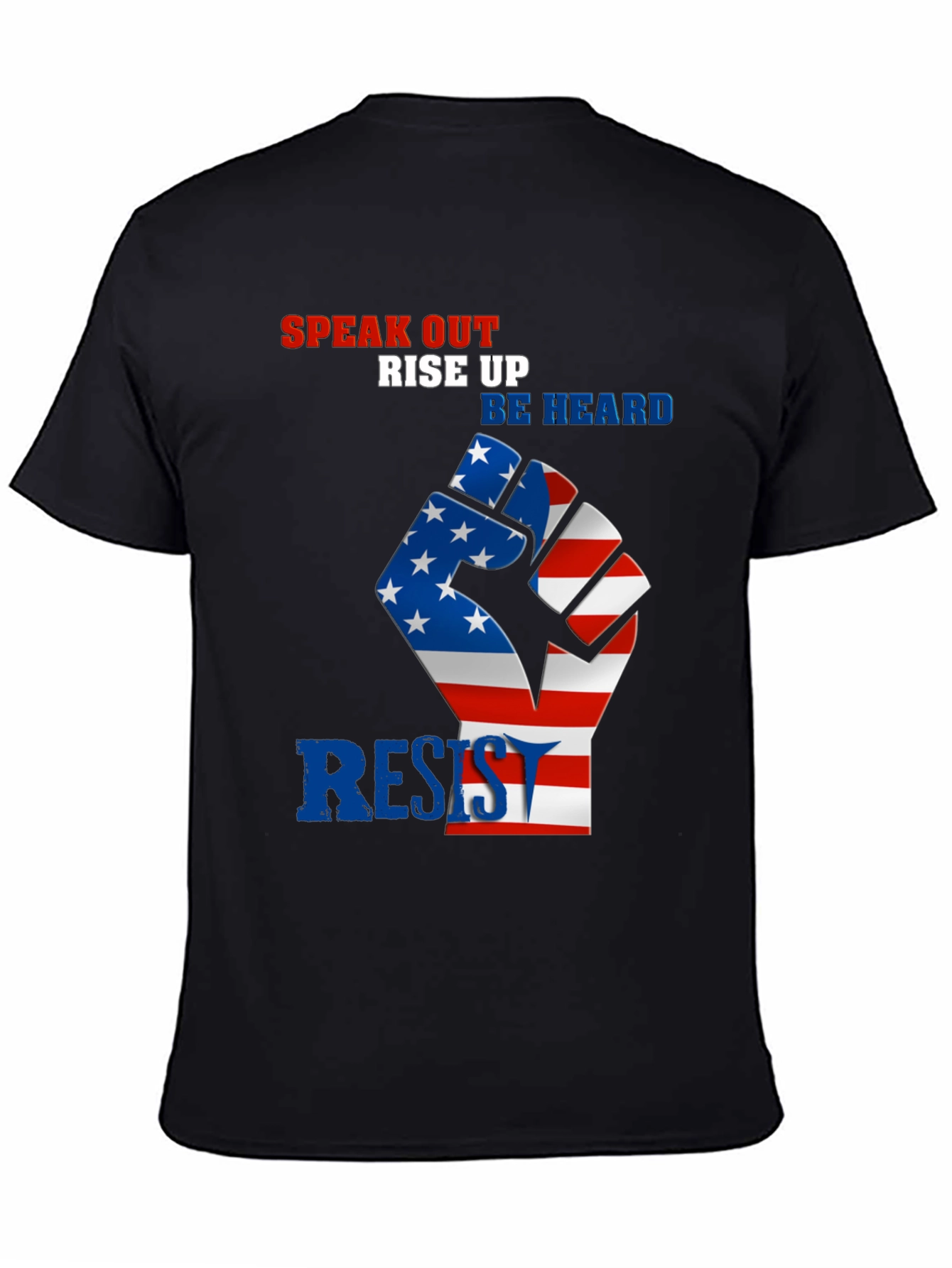 Patriotic Resist Fist Graphic T-Shirt
