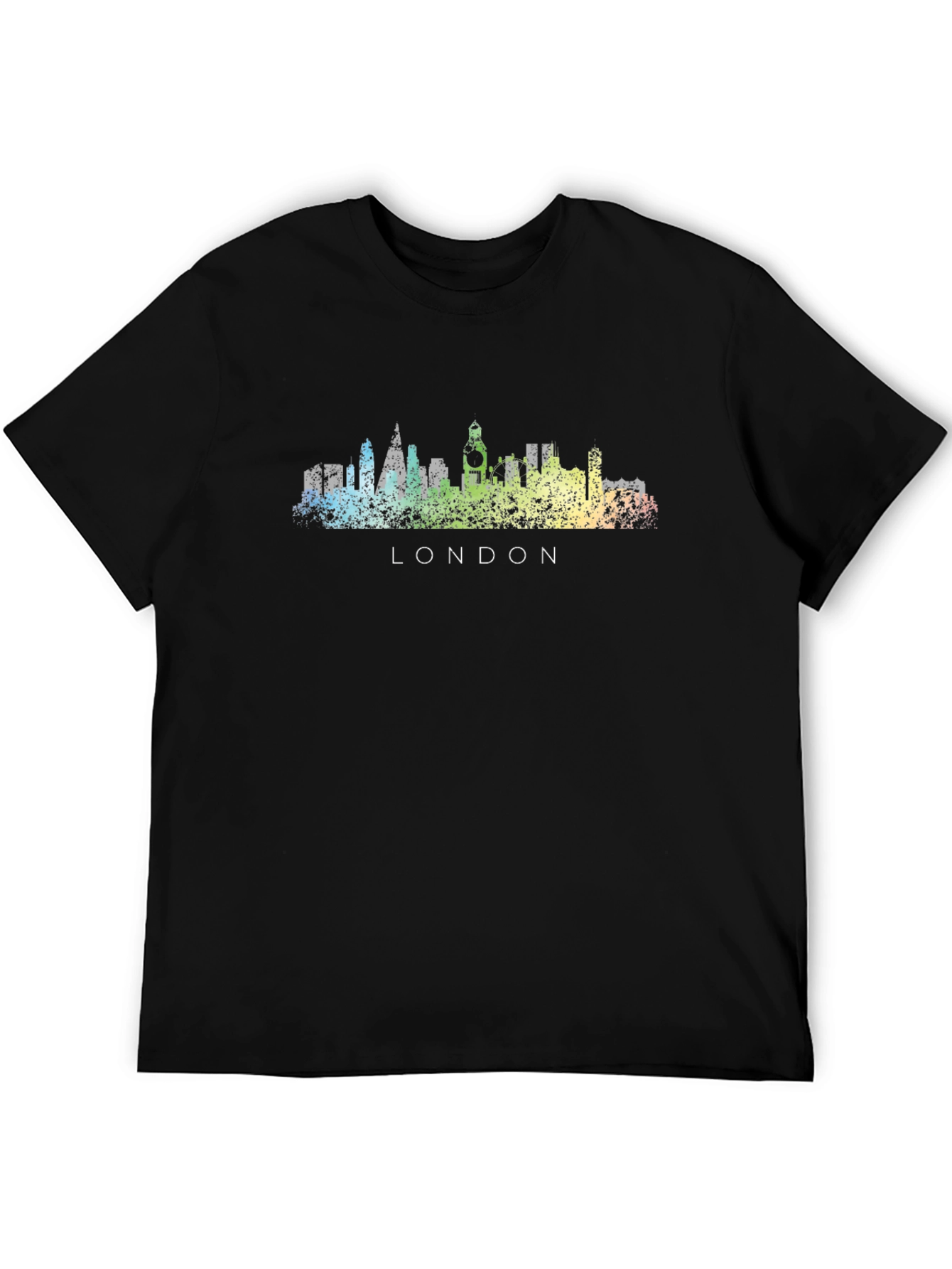 London Skyline Graphic Tee - Black