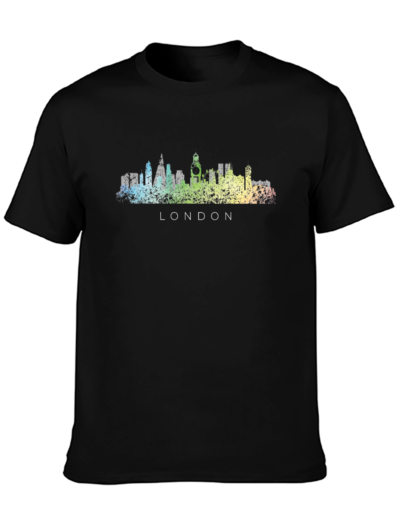 London Skyline Graphic Tee - Black