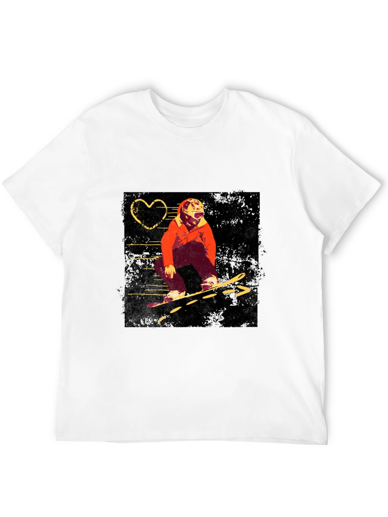 Snowboard Graphic Black T-Shirt