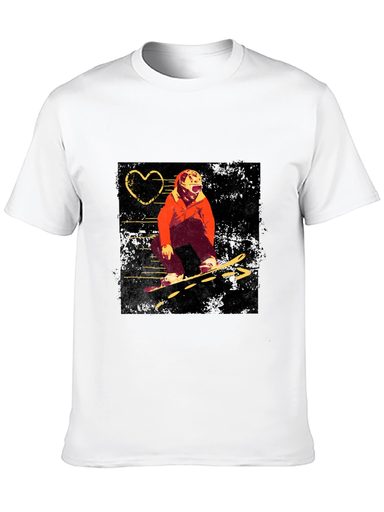 Snowboard Graphic Black T-Shirt
