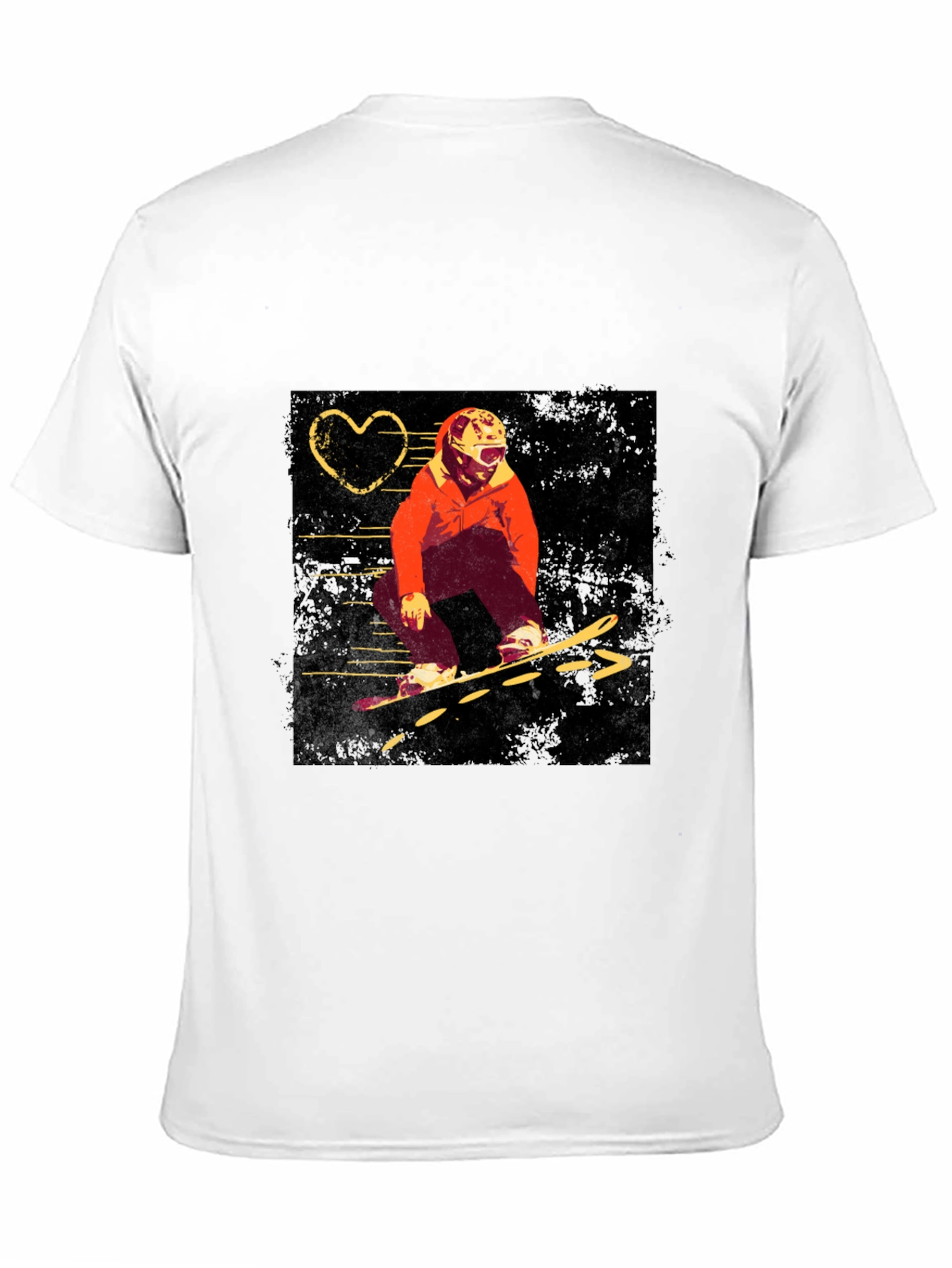 Snowboard Graphic Black T-Shirt