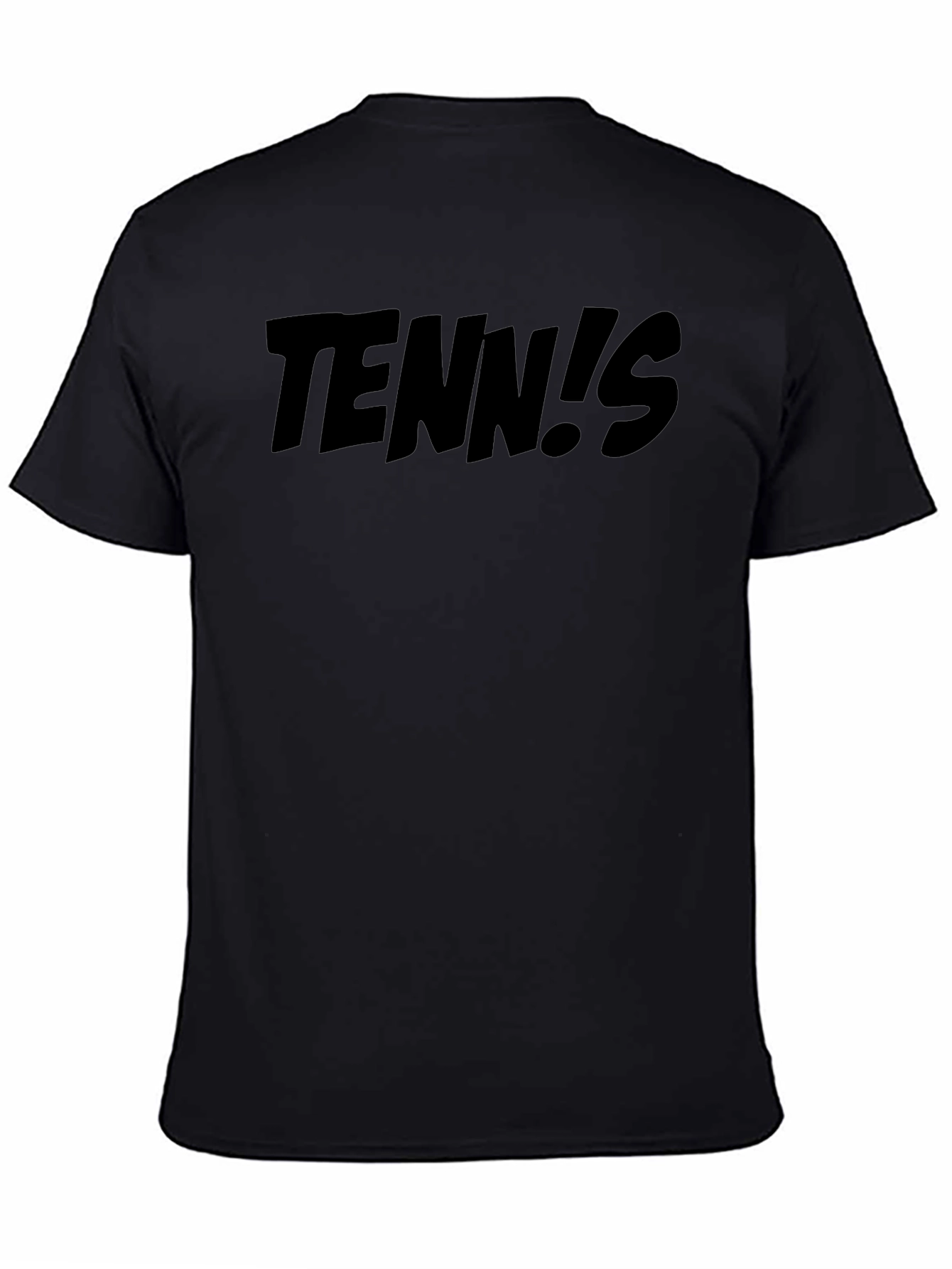Tennis! Black Graphic T-Shirt