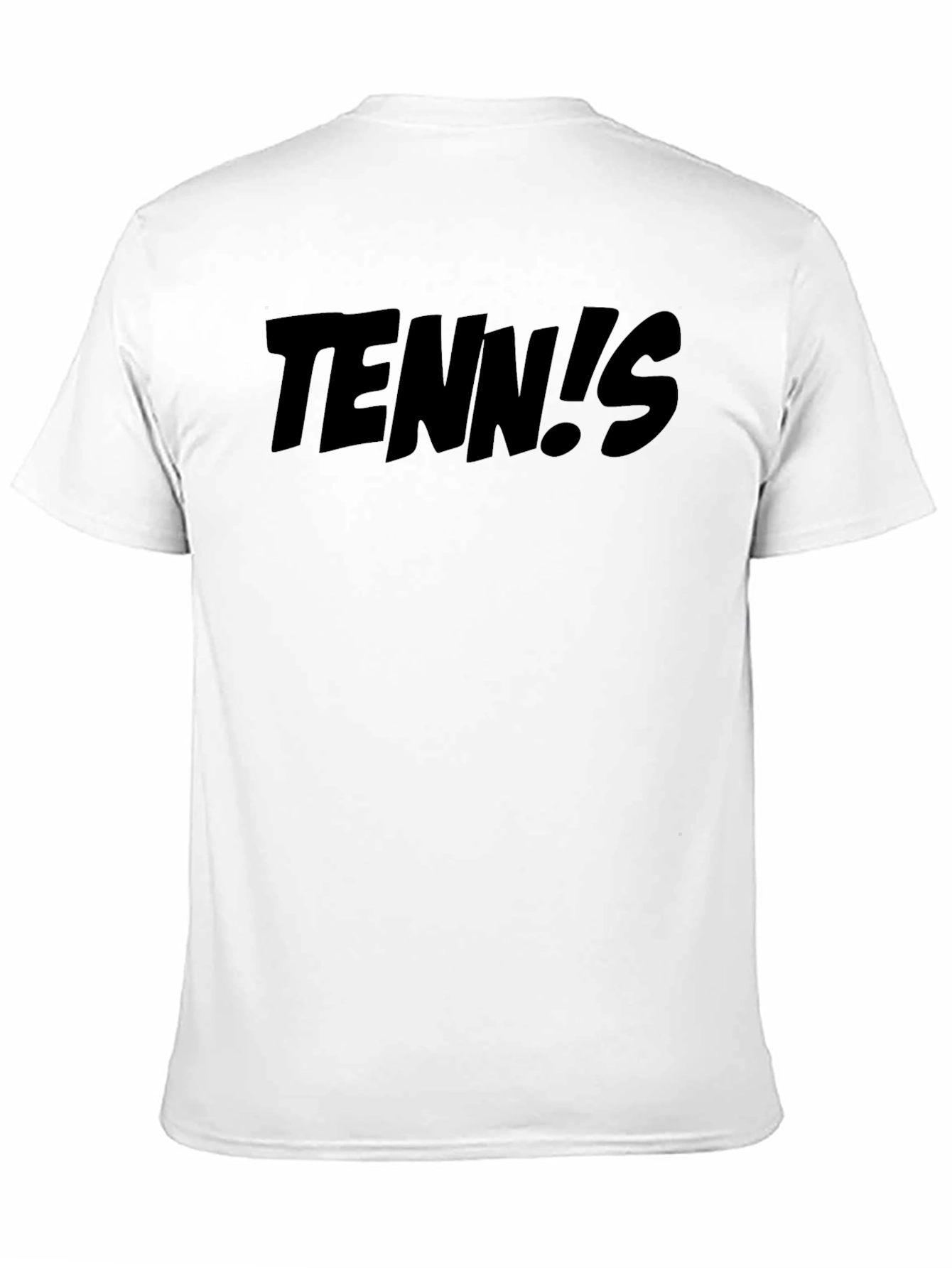 Tennis! Black Graphic T-Shirt