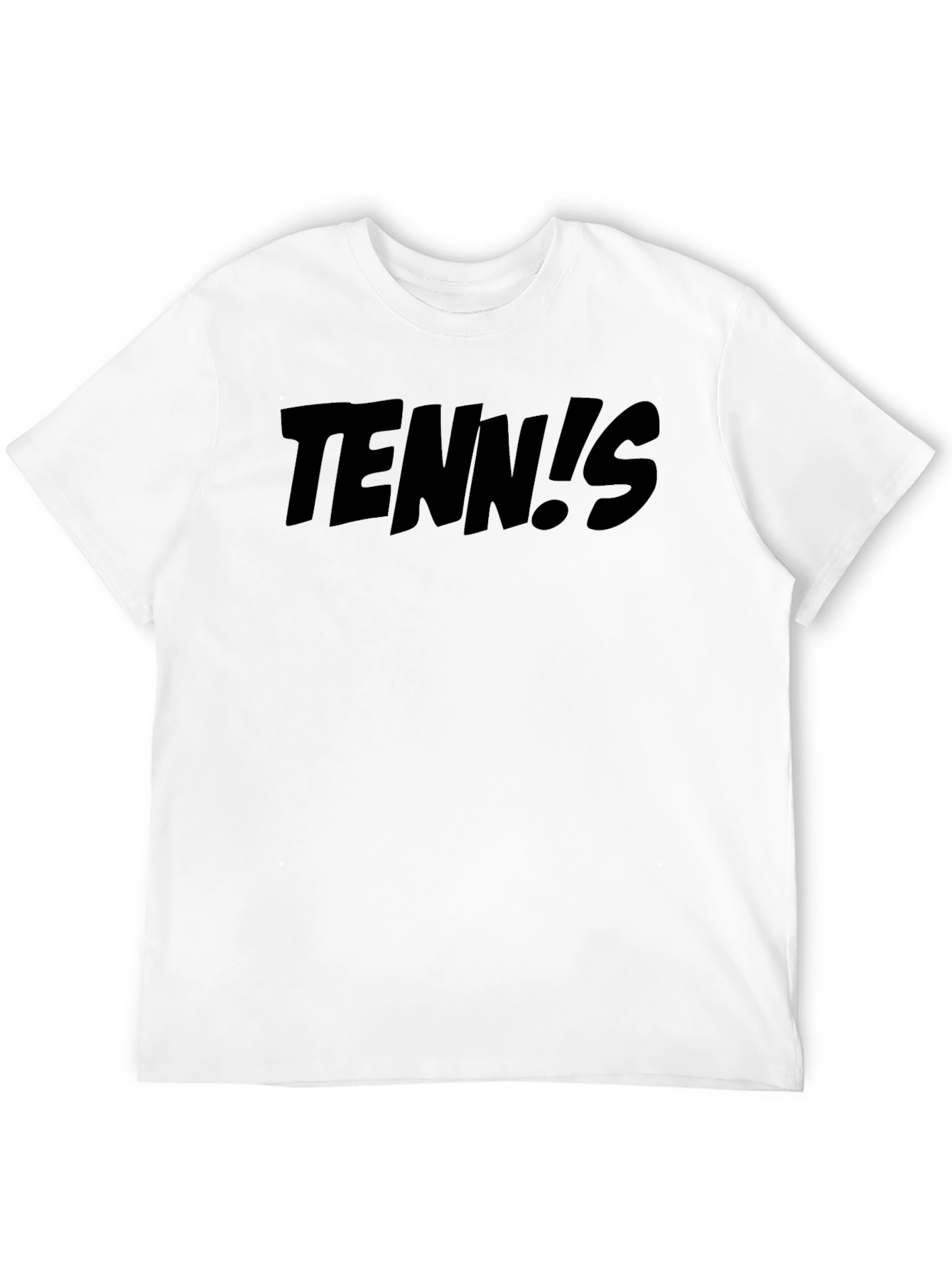 Tennis! Black Graphic T-Shirt