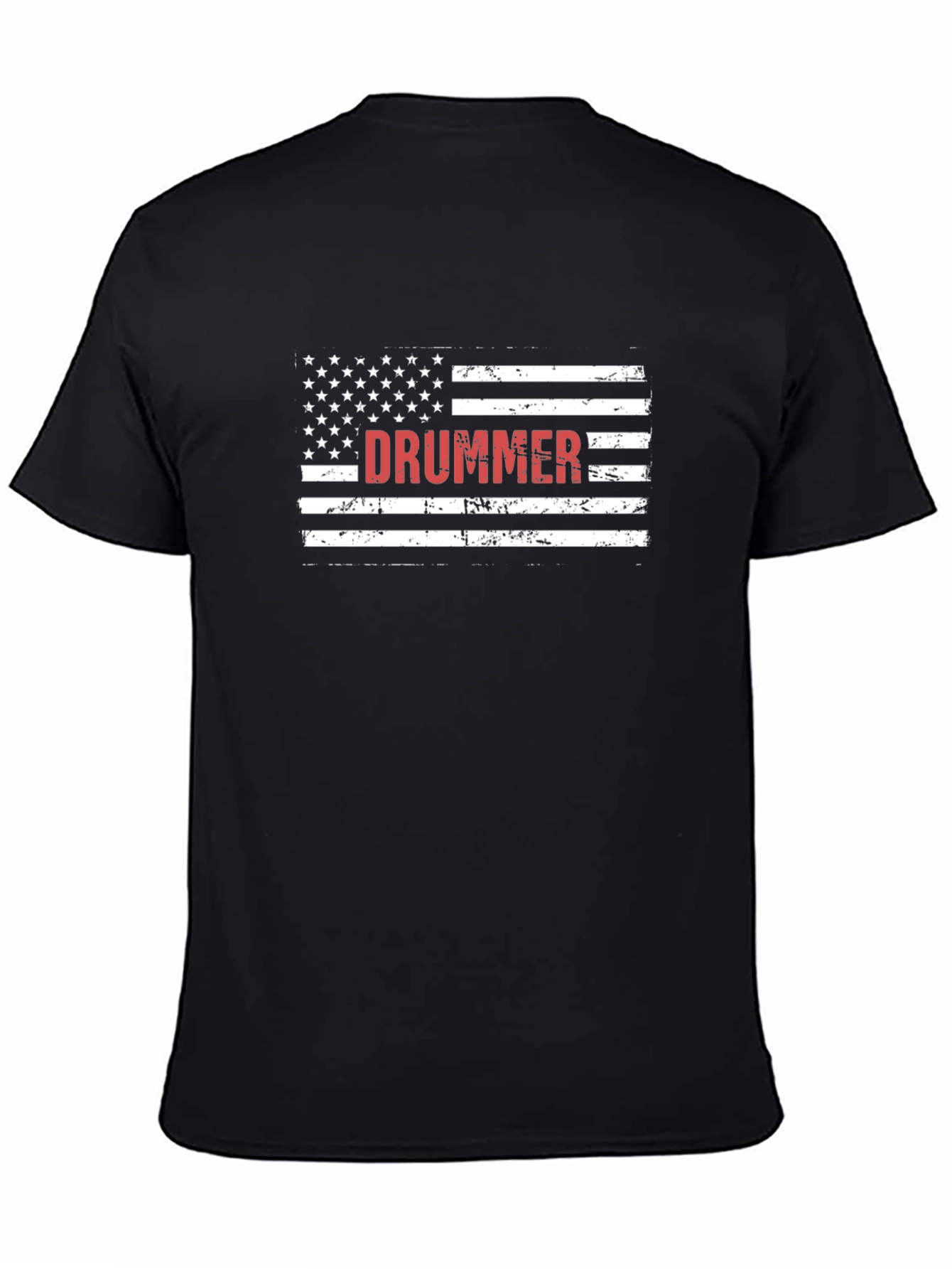 Drummer USA Flag Graphic T-Shirt
