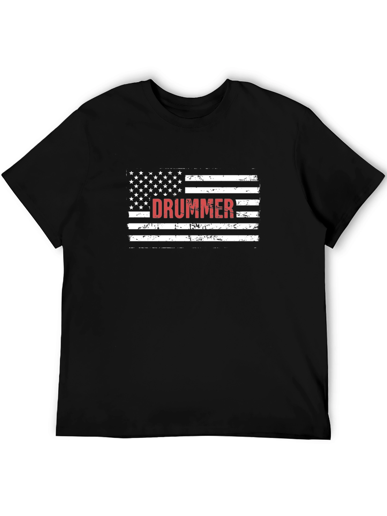 Drummer USA Flag Graphic T-Shirt
