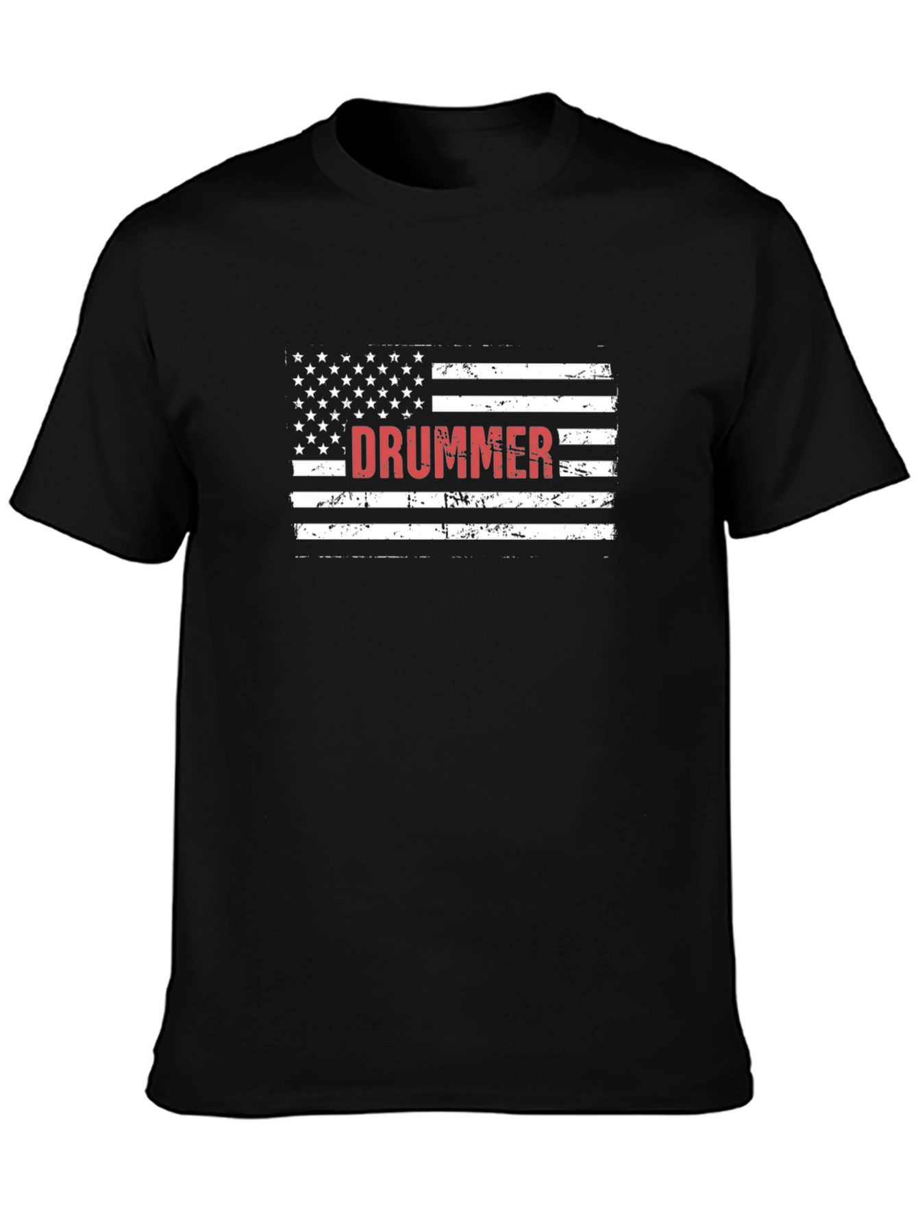 Drummer USA Flag Graphic T-Shirt