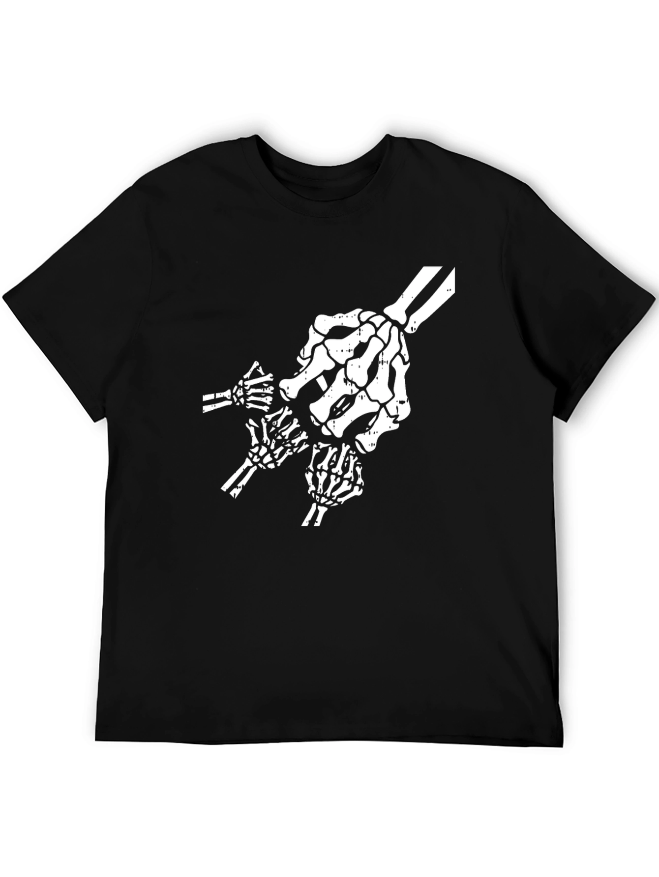 Skeleton Hand Graphic Black Tee