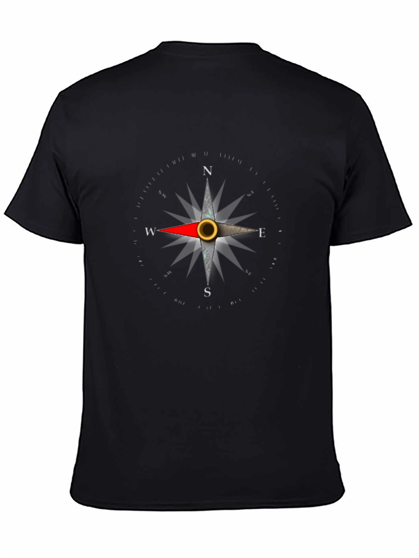 Compass Rose Graphic Tee - Classic Black