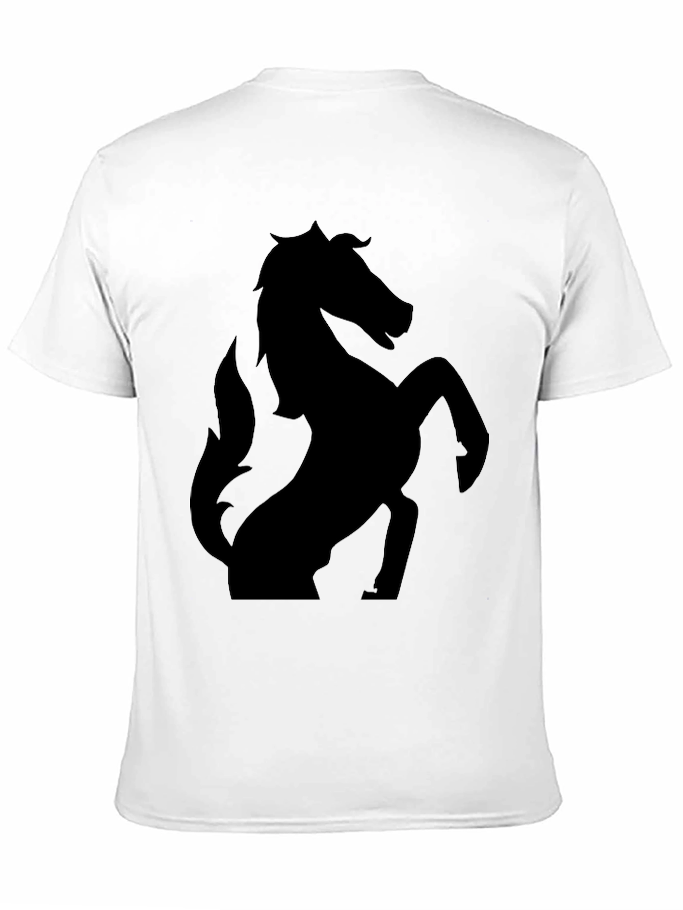 Black Horse Silhouette T-Shirt - Stylish Graphic Tee