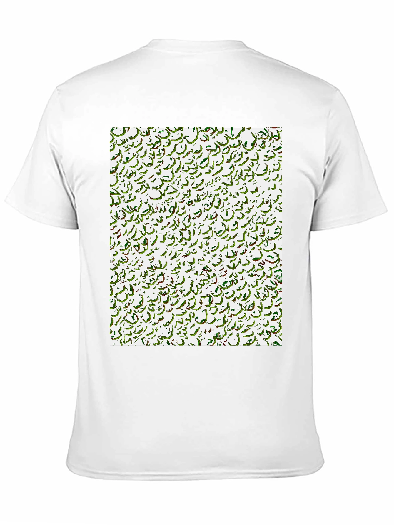 Abstract Calligraphy Print Black T-Shirt