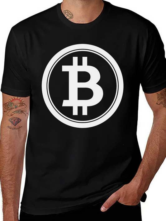 Bitcoin Logo Graphic Tee - Crypto Enthusiast T-Shirt
