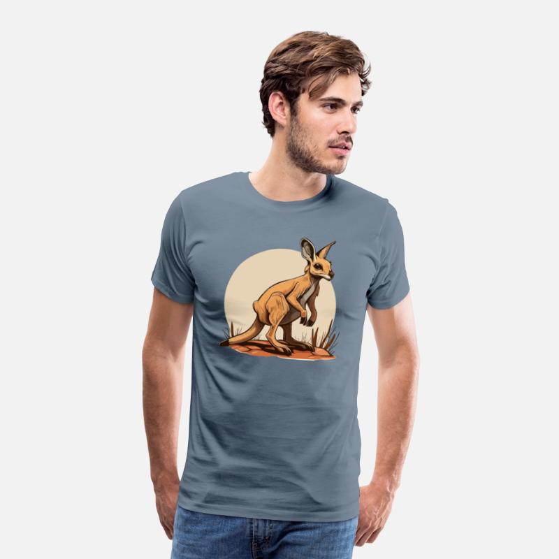 kangaroo cartoon comic style