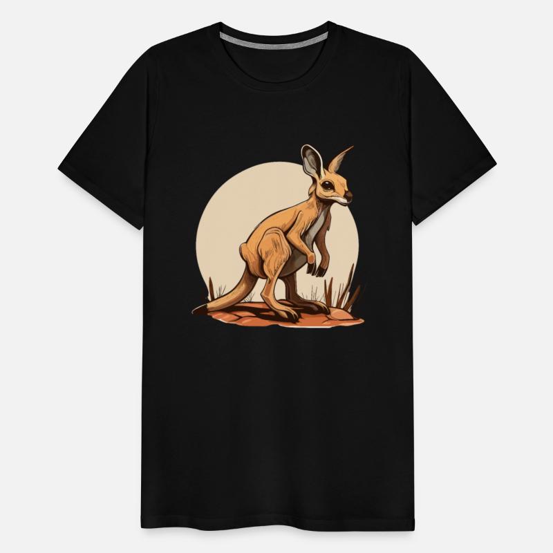 kangaroo cartoon comic style