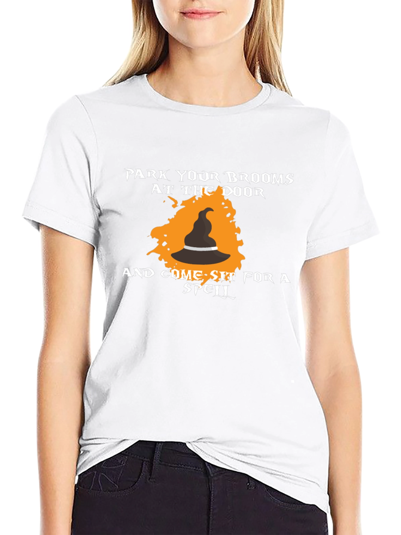 Halloween Witch Broom T-Shirt