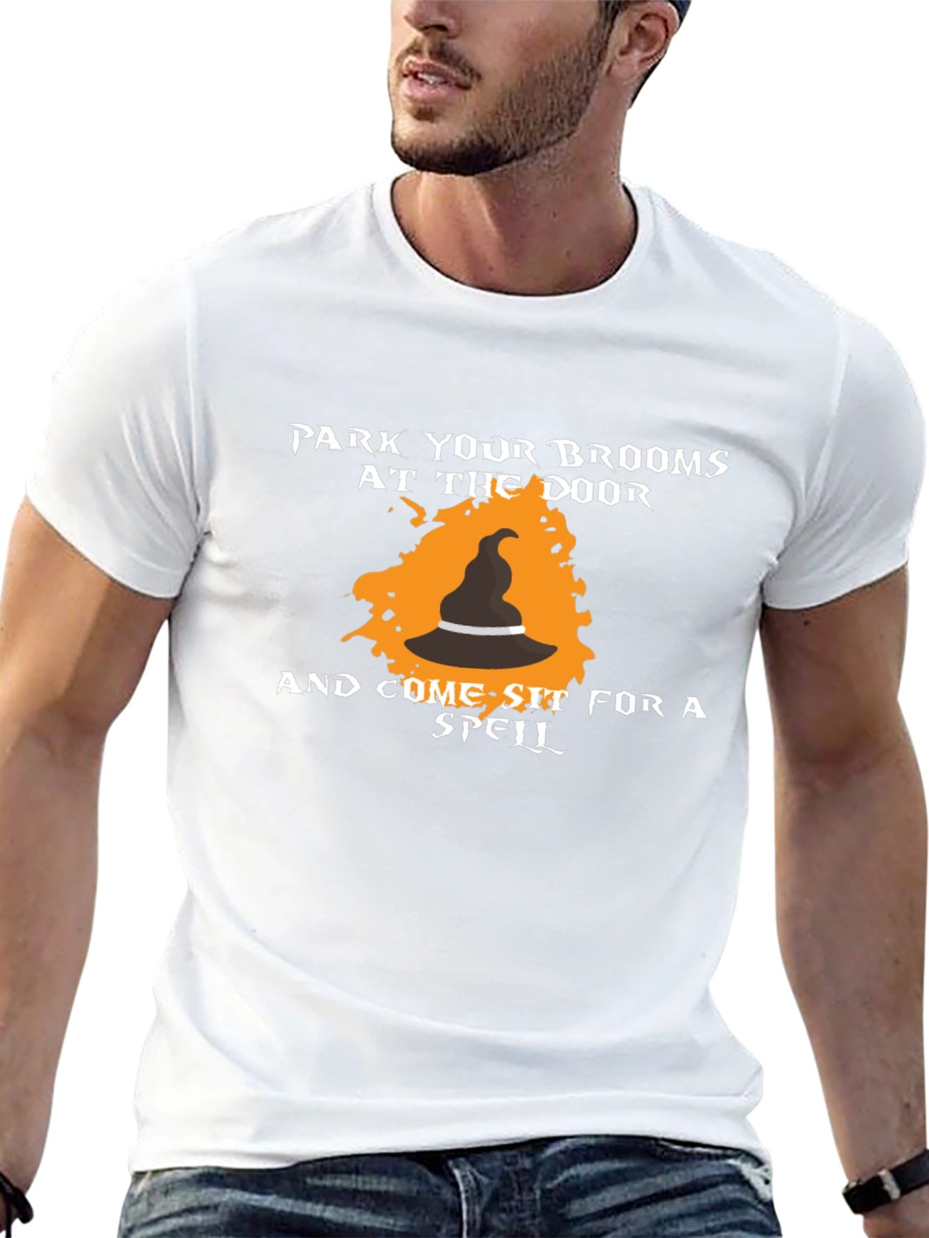 Halloween Witch Broom T-Shirt