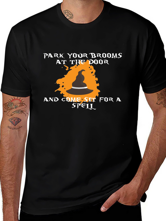 Halloween Witch Broom T-Shirt