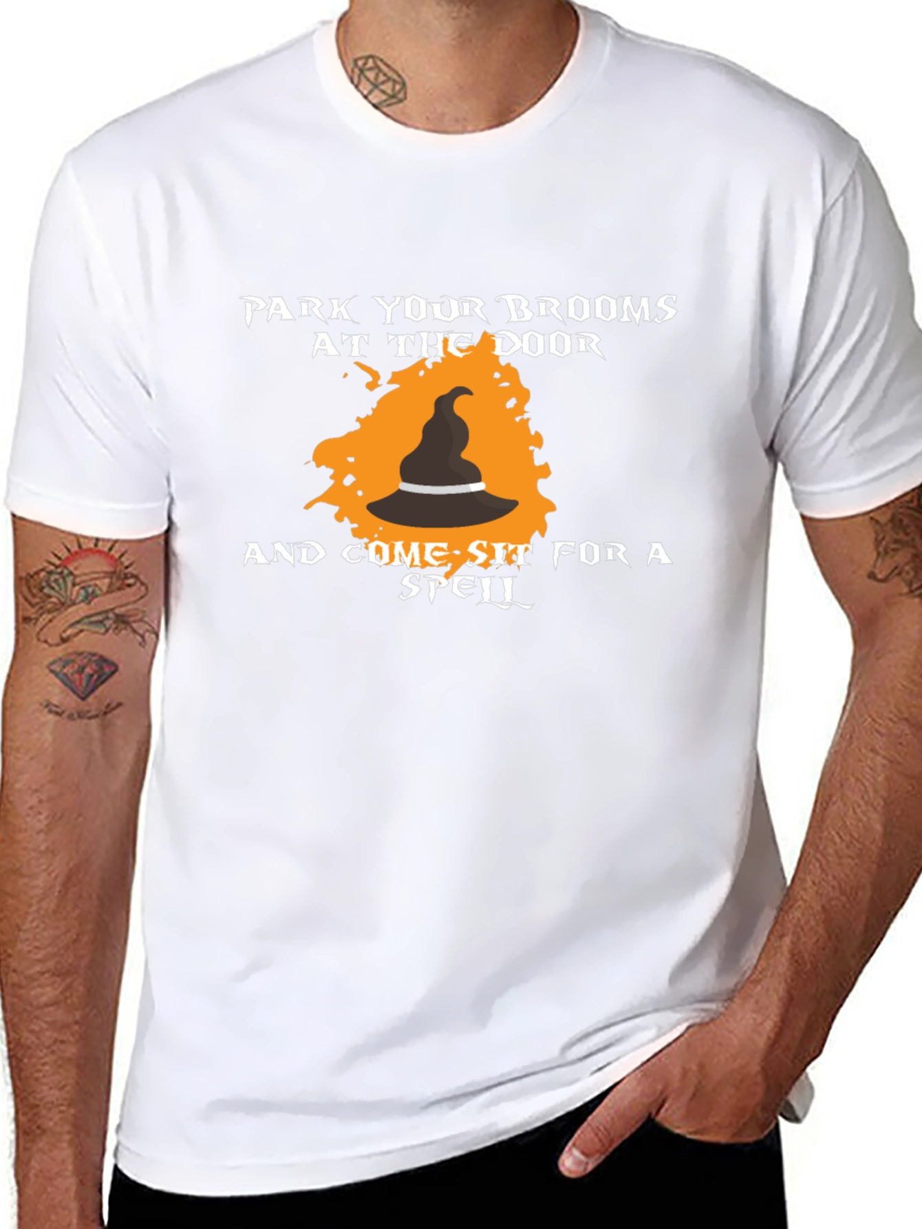 Halloween Witch Broom T-Shirt