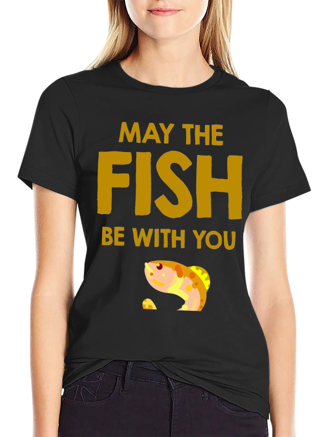 May The Fish Be With You Graphic T-Shirt