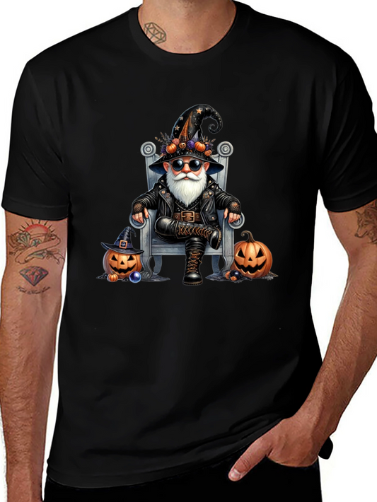 Gnome Witch Halloween T-Shirt - Rocker Style