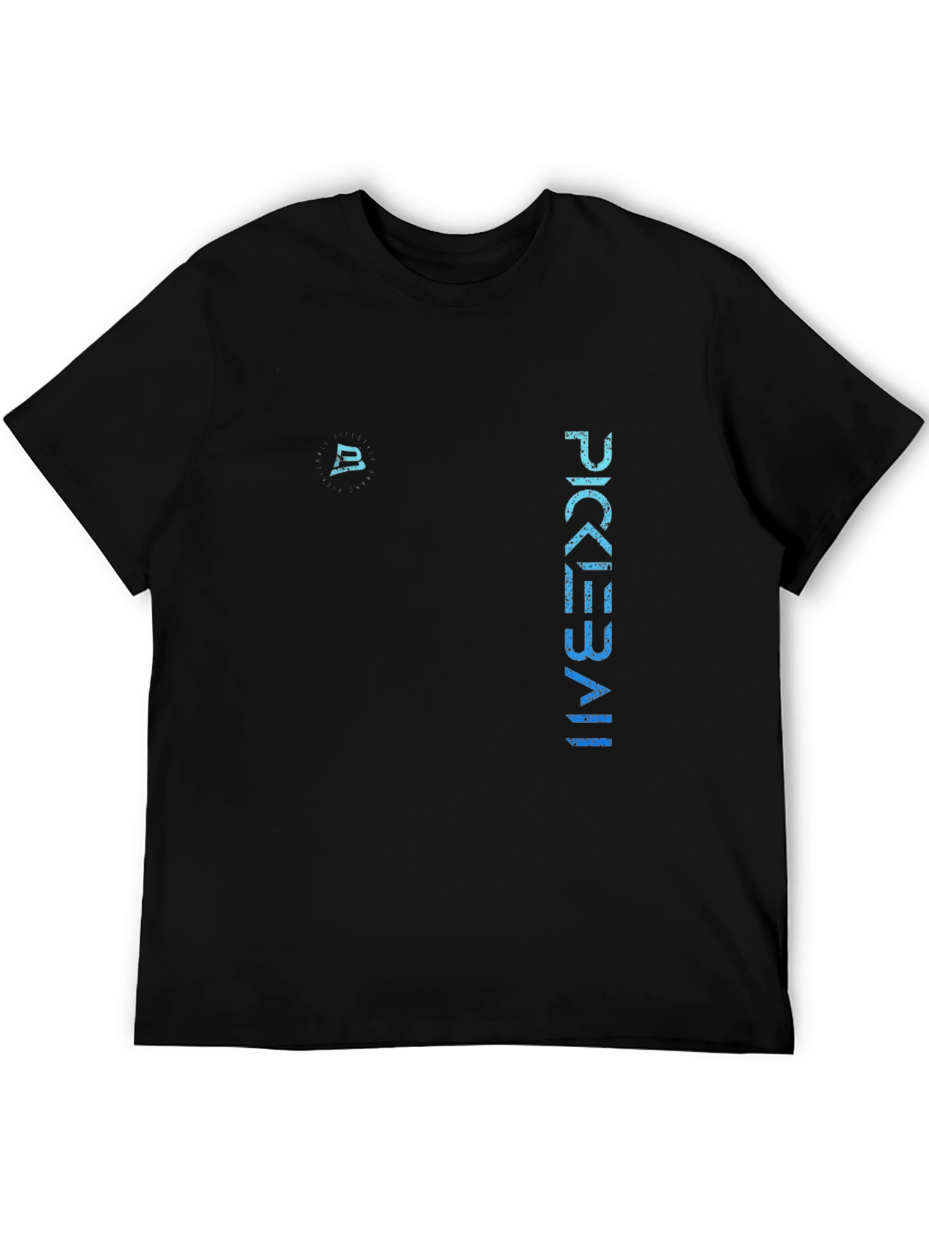 Pickleball Graphic Tee - Black Cotton T-Shirt