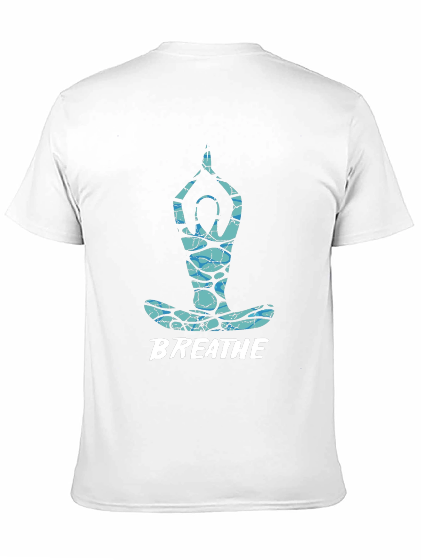 Breathe Yoga Pose Graphic Tee - Black