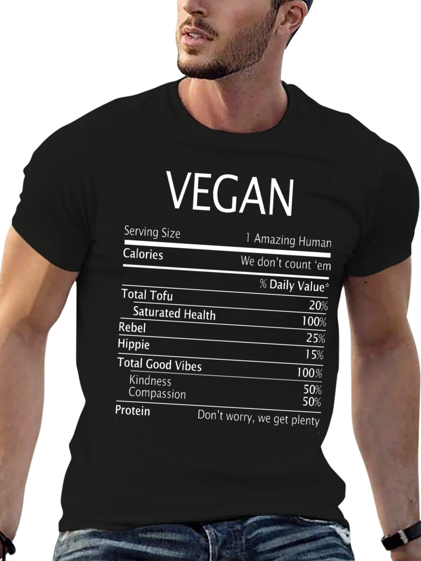 Vegan Nutritional Facts T-Shirt