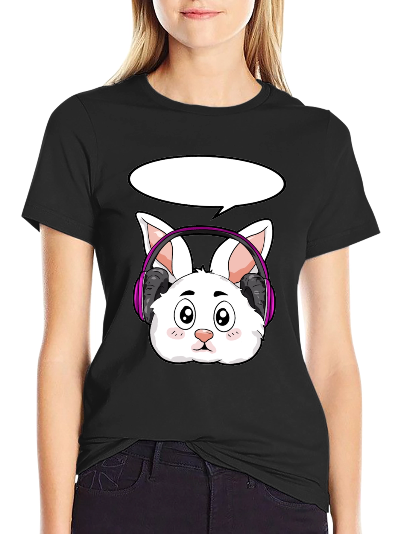 Bunny Gamer T-Shirt - Cool Cartoon Rabbit Design