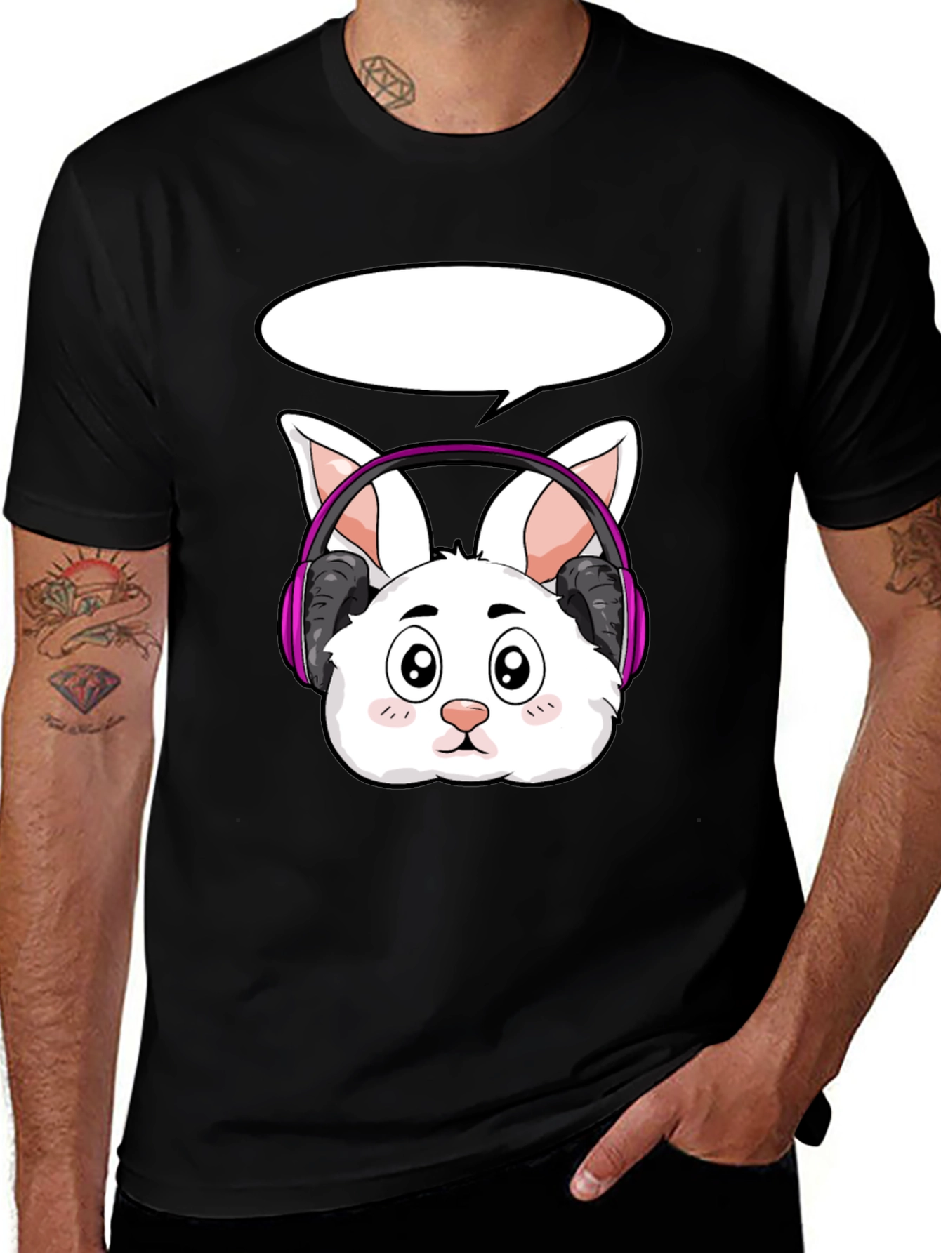 Bunny Gamer T-Shirt - Cool Cartoon Rabbit Design