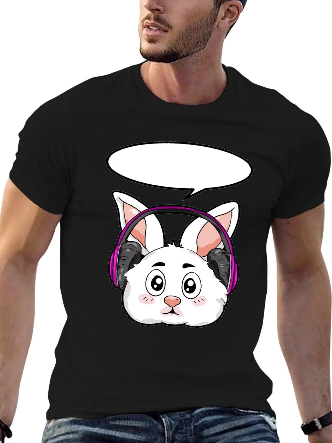 Bunny Gamer T-Shirt - Cool Cartoon Rabbit Design